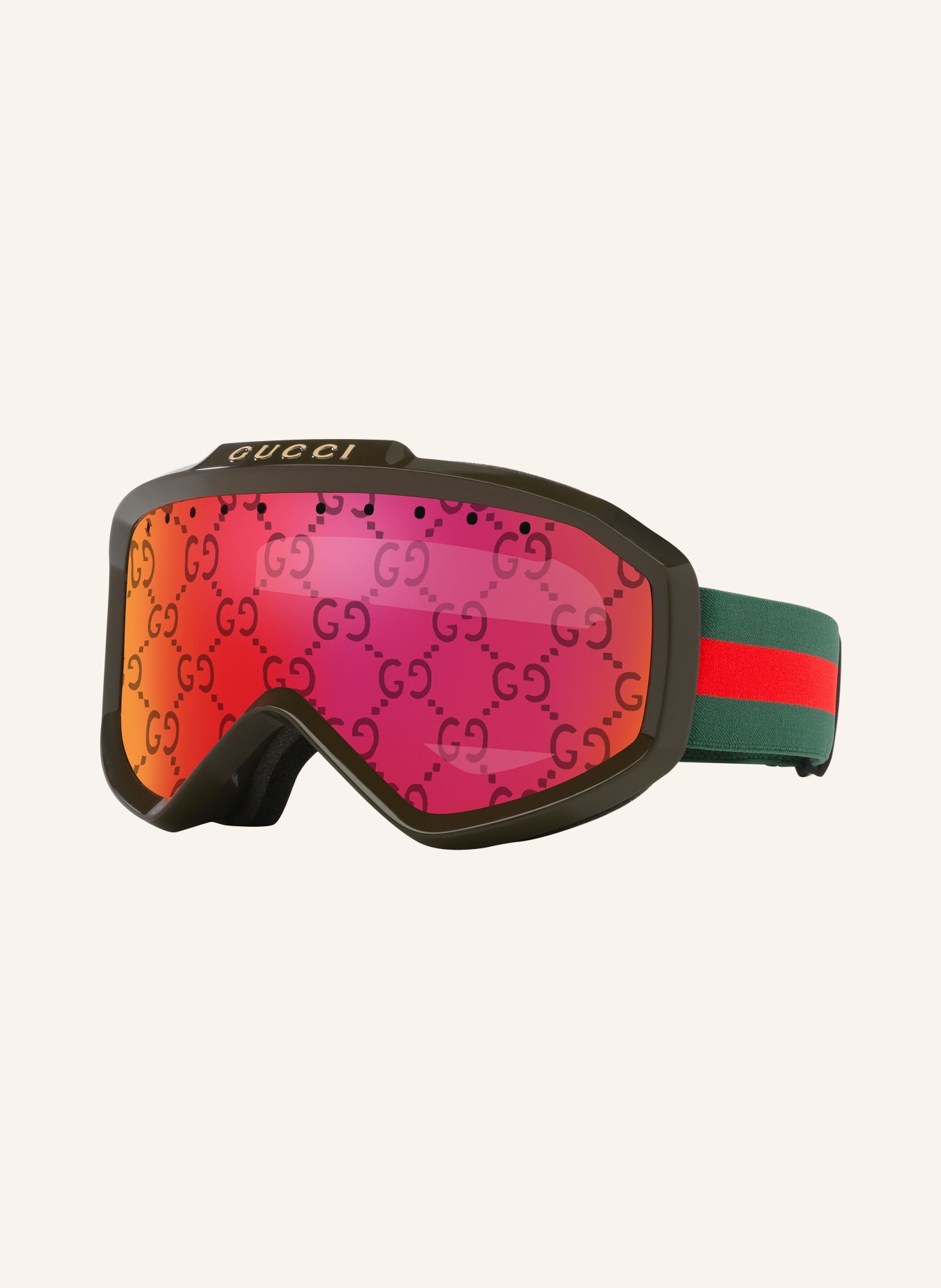 GUCCI Skibrille GG1210S, Farbe: ORANGE/ PINK (Bild 1)