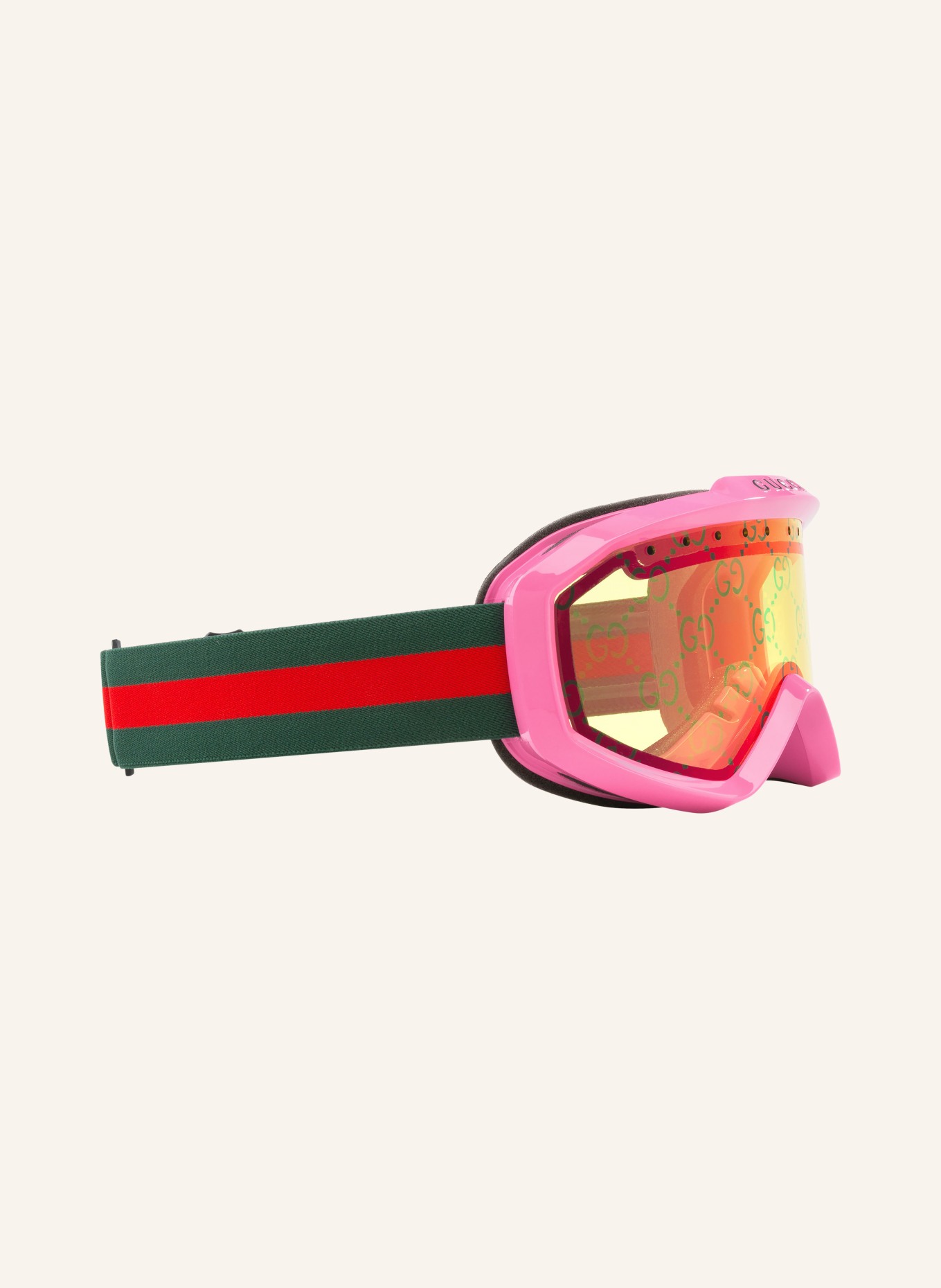GUCCI Gogle narciarskie GG1210S: POMARAŃCZOWY/ ZIELONY
