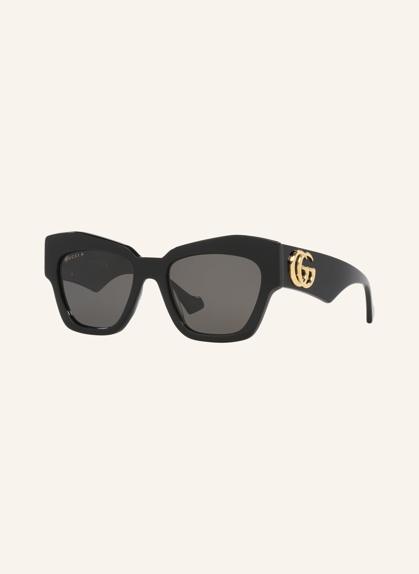 GUCCI Sunglasses GG1422S, Color: 1330L1 - BLACK/GRAY POLARIZED (Image 1)