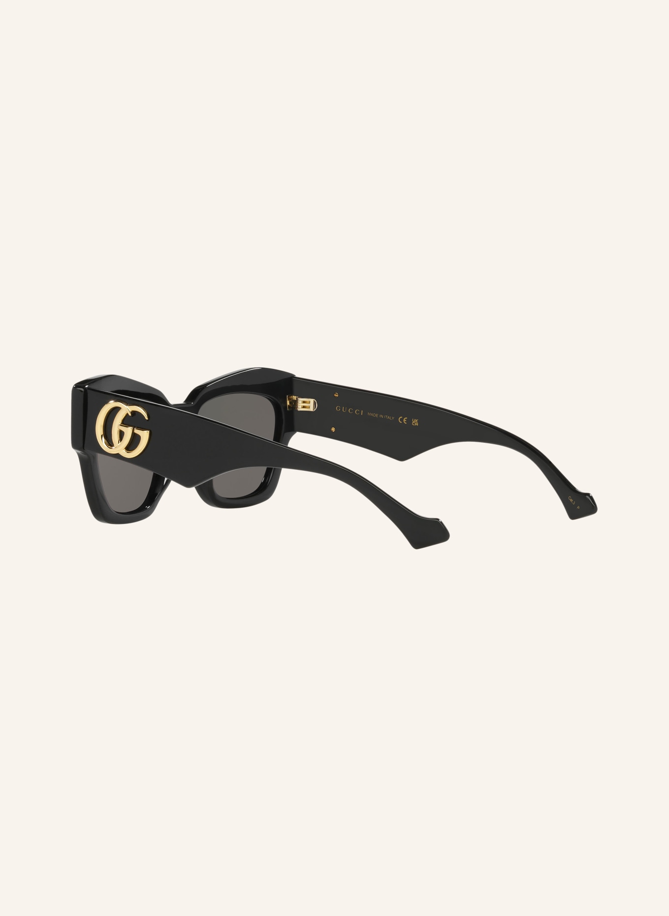 GUCCI Sunglasses GG1422S, Color: 1330L1 - BLACK/GRAY POLARIZED (Image 4)