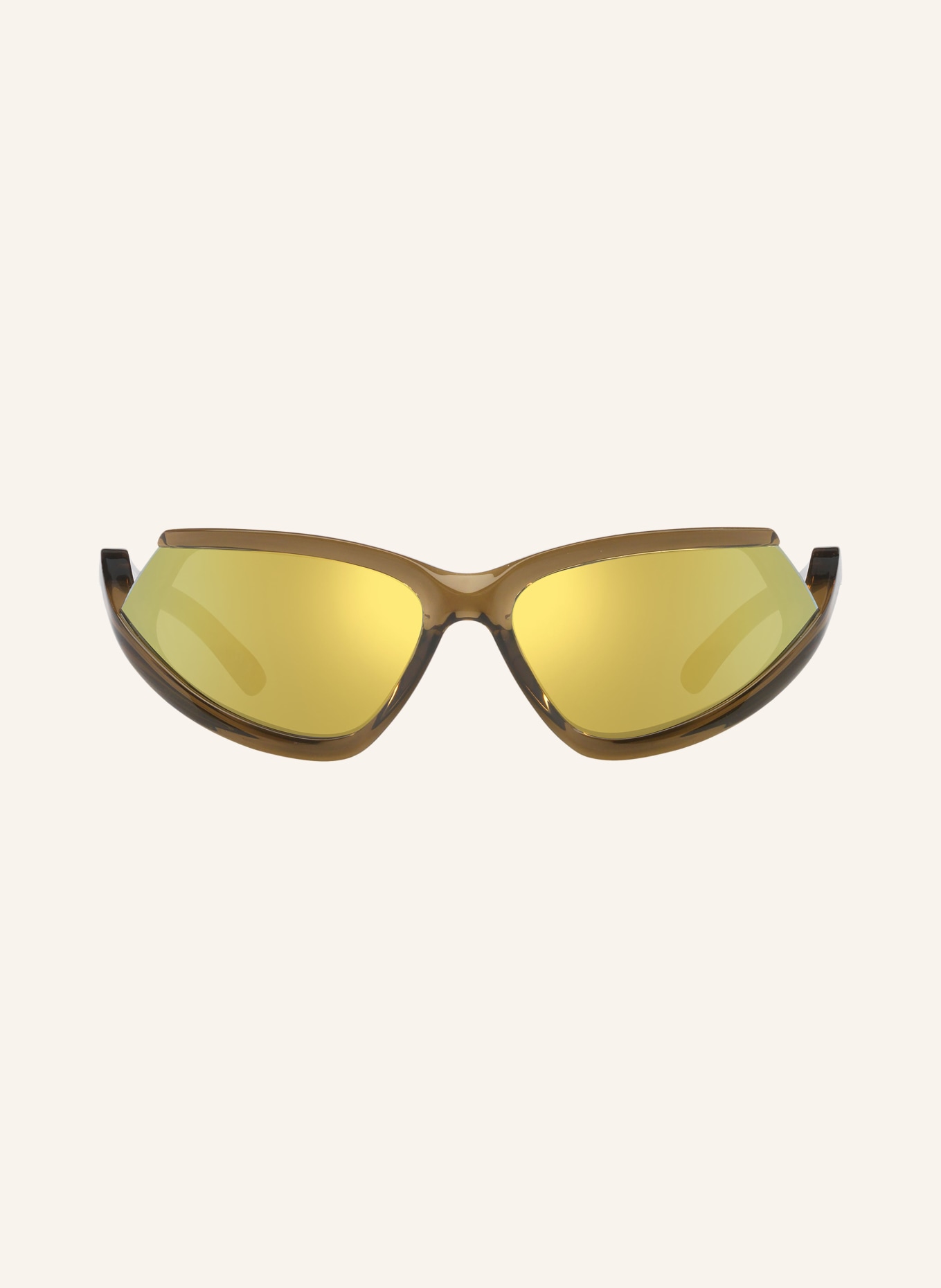 BALENCIAGA Okulary przeciwsłoneczne BB0289S: 1800Y1 – BRĄZOWY/ ŻÓŁTY