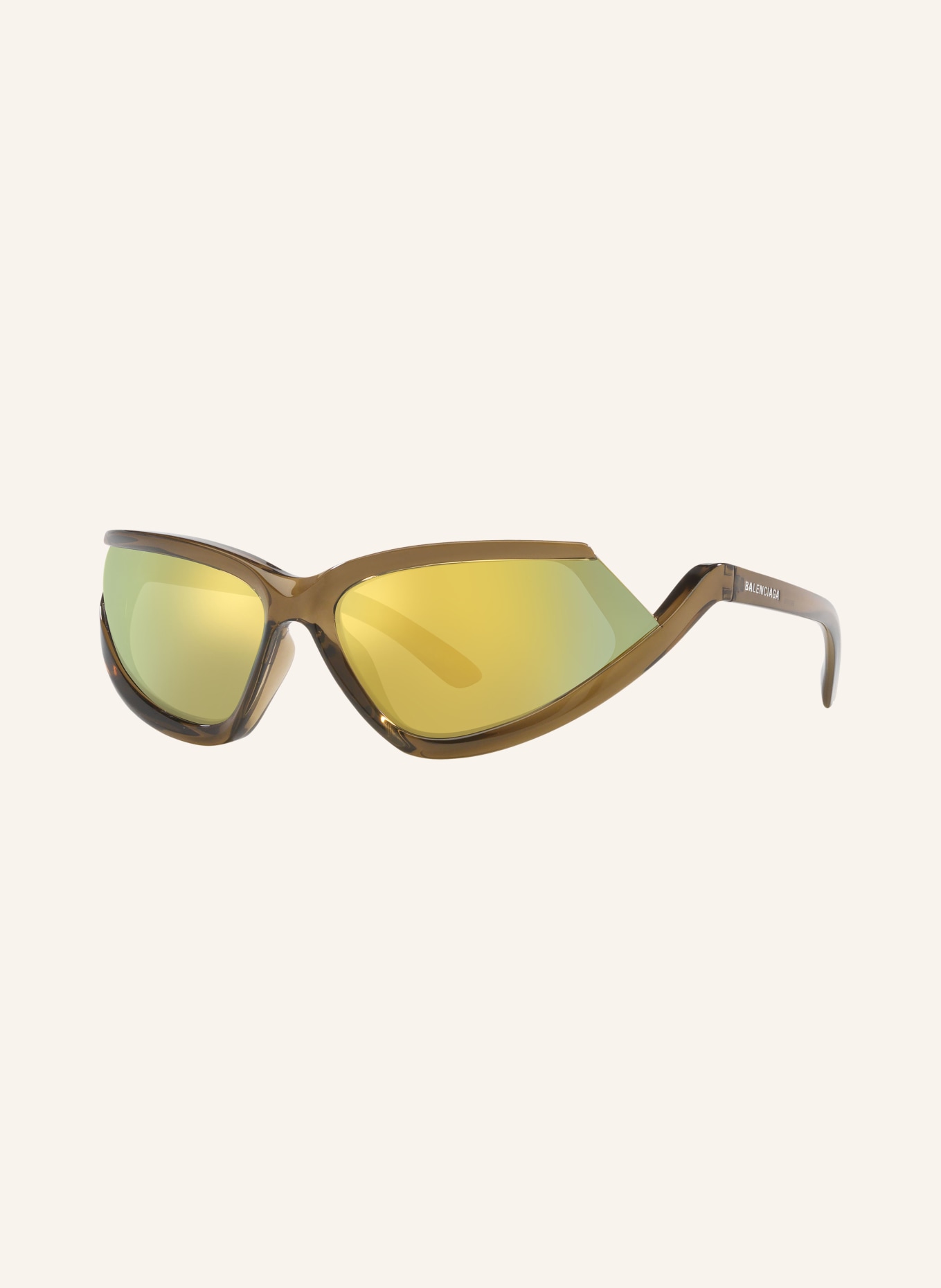 BALENCIAGA Okulary przeciwsłoneczne BB0289S: 1800Y1 – BRĄZOWY/ ŻÓŁTY