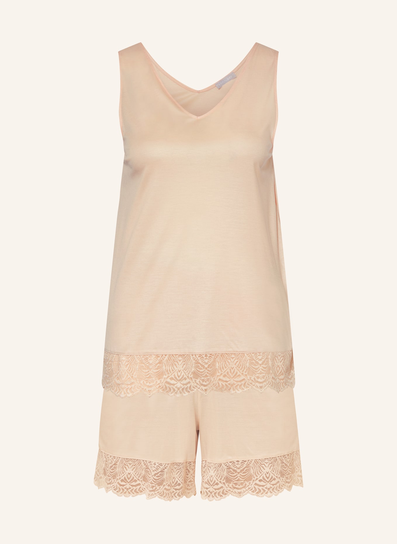 HANRO Shorty pajamas JOSEPHINE, Color: LIGHT ORANGE (Image 1)