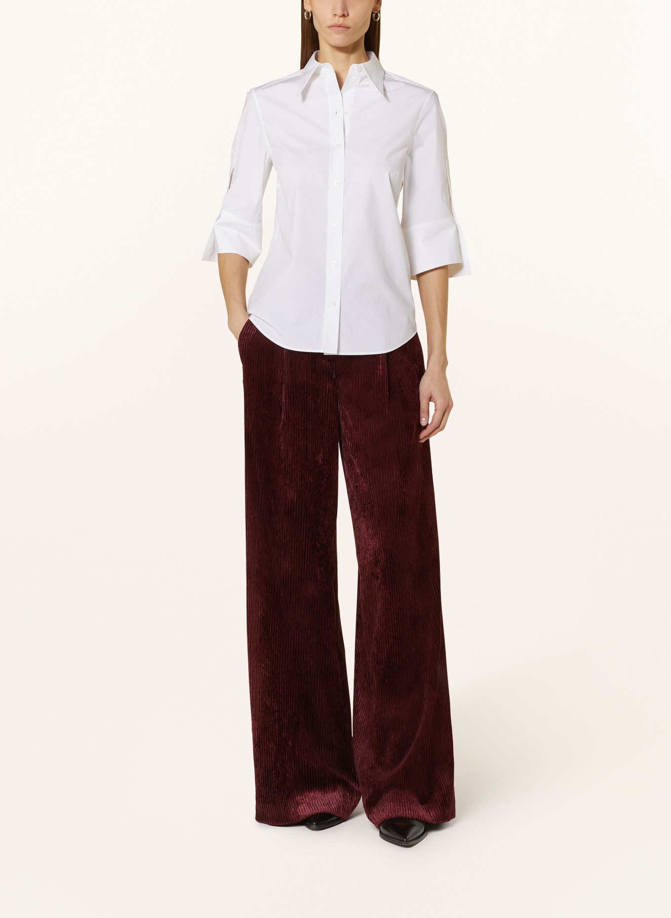 DOROTHEE SCHUMACHER Shirt blouse POPLIN POWER with 3/4 sleeves, Color: WHITE (Image 2)