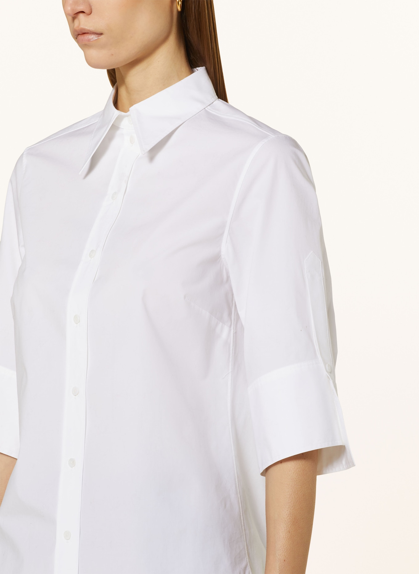 DOROTHEE SCHUMACHER Shirt blouse POPLIN POWER with 3/4 sleeves, Color: WHITE (Image 4)