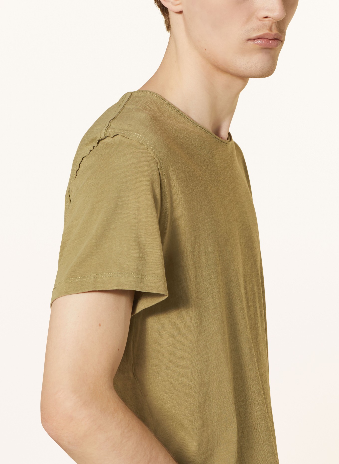 ALLSAINTS T-shirt FIGURE, Kolor: OLIWKOWY (Obrazek 4)