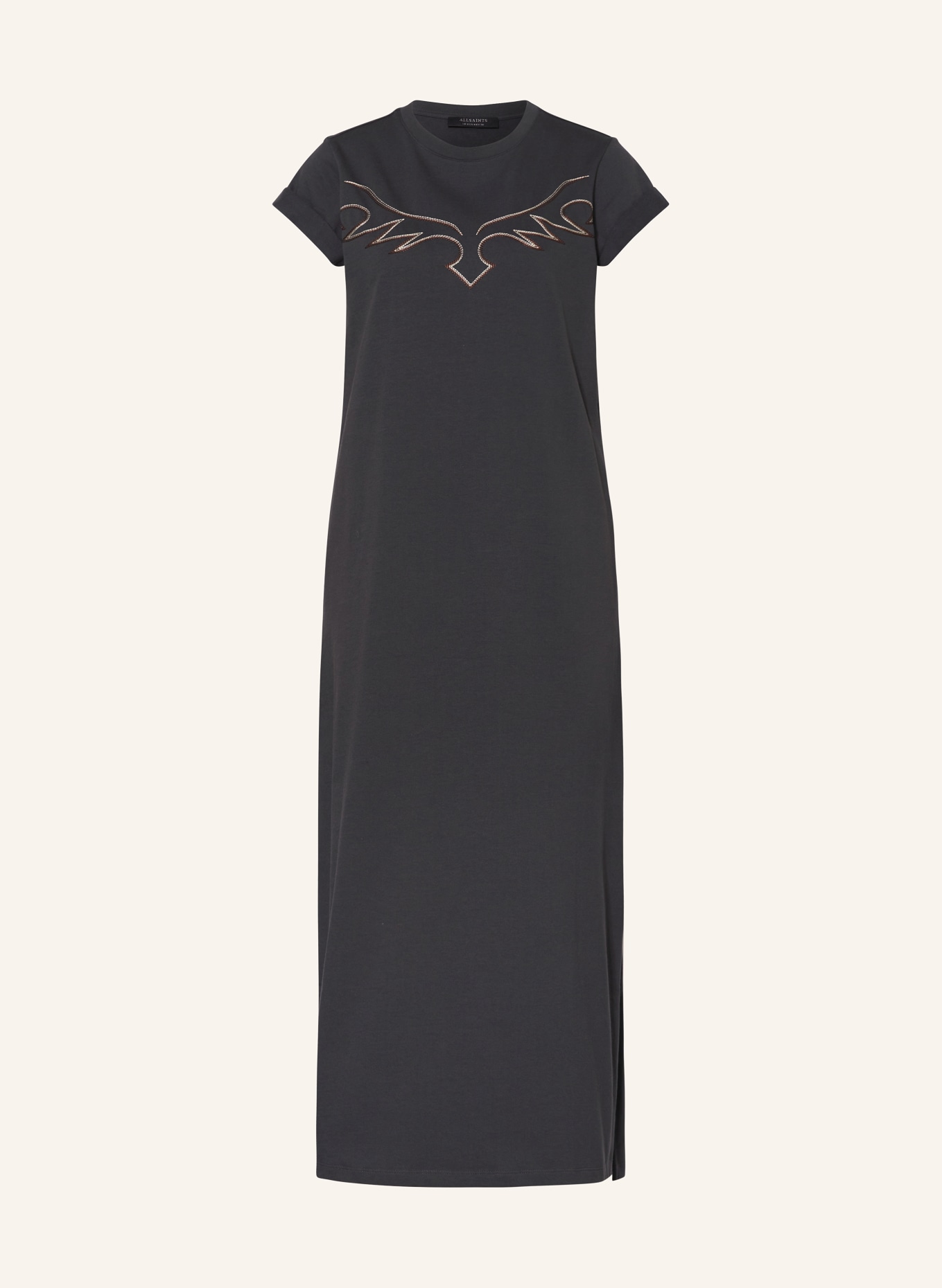 ALLSAINTS Jersey dress RANDAL ANNA, Color: BLACK (Image 1)
