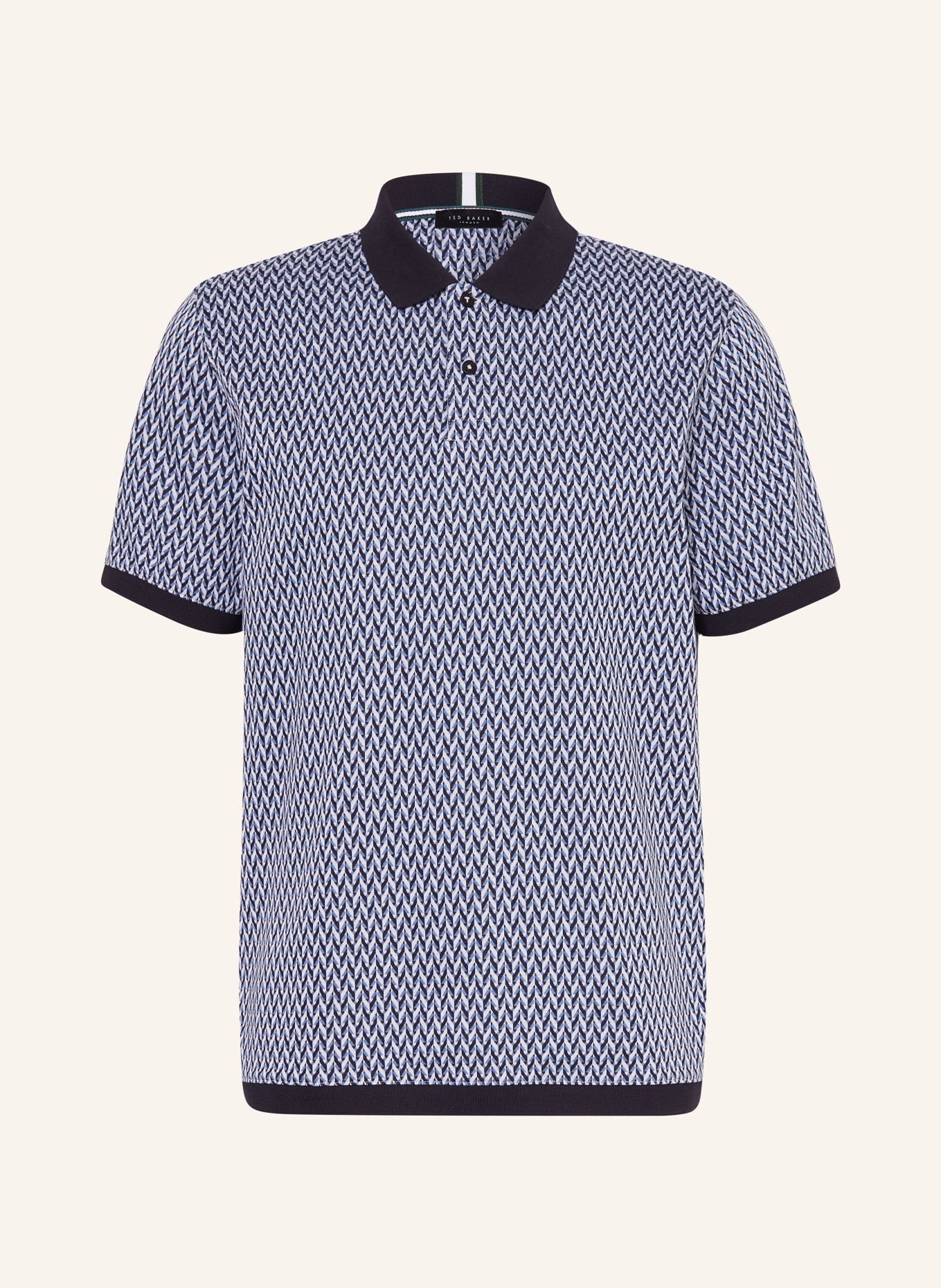 TED BAKER Jersey-Poloshirt SKELT Regular Fit, Farbe: BLAU/ DUNKELBLAU/ HELLBLAU (Bild 1)