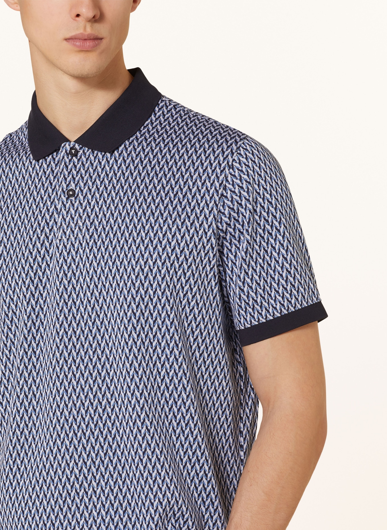 TED BAKER Jersey-Poloshirt SKELT Regular Fit, Farbe: BLAU/ DUNKELBLAU/ HELLBLAU (Bild 4)