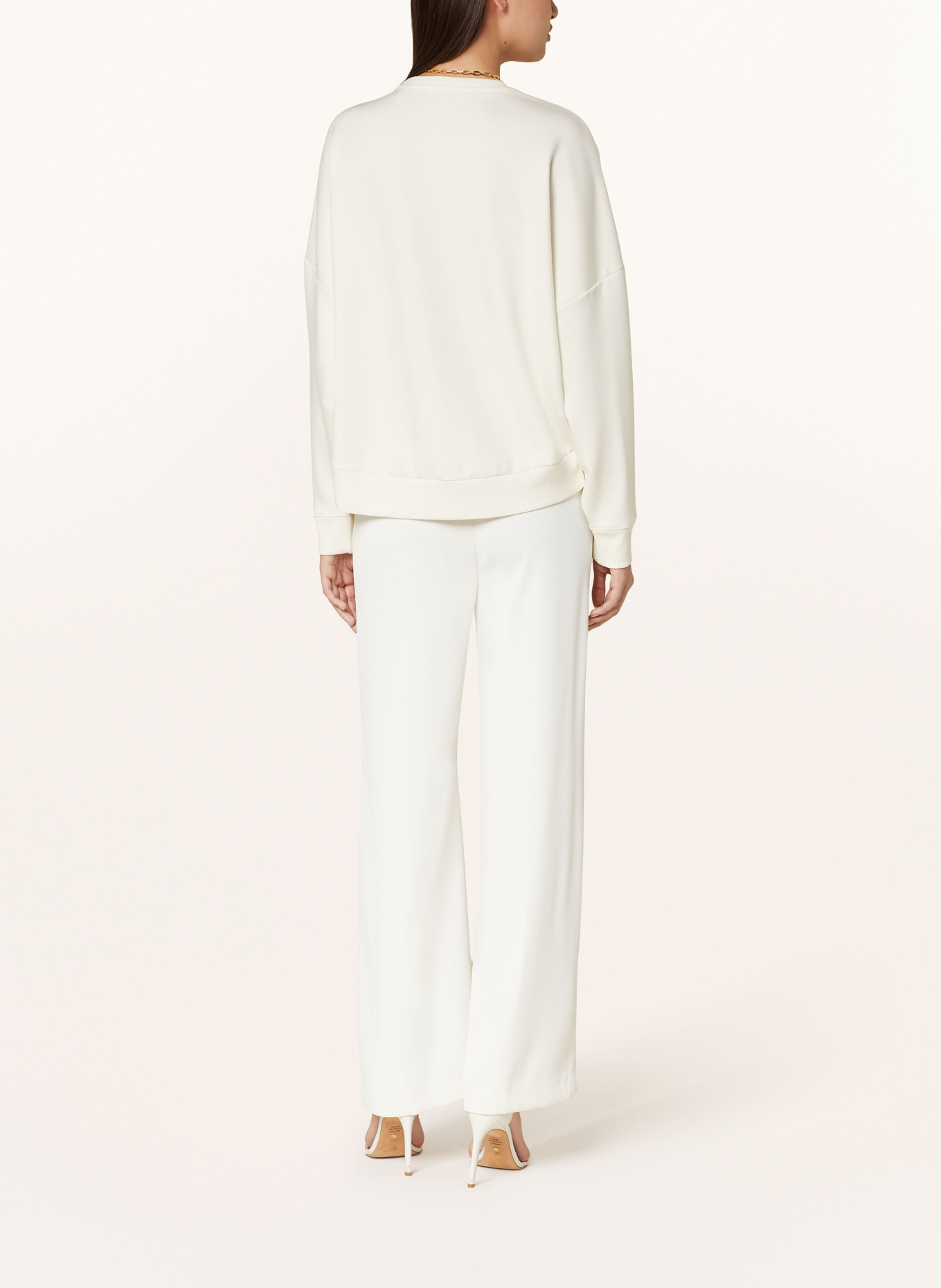 TED BAKER Oversized sweatshirt BAYLEYY with sequins, Color: WHITE (Image 3)