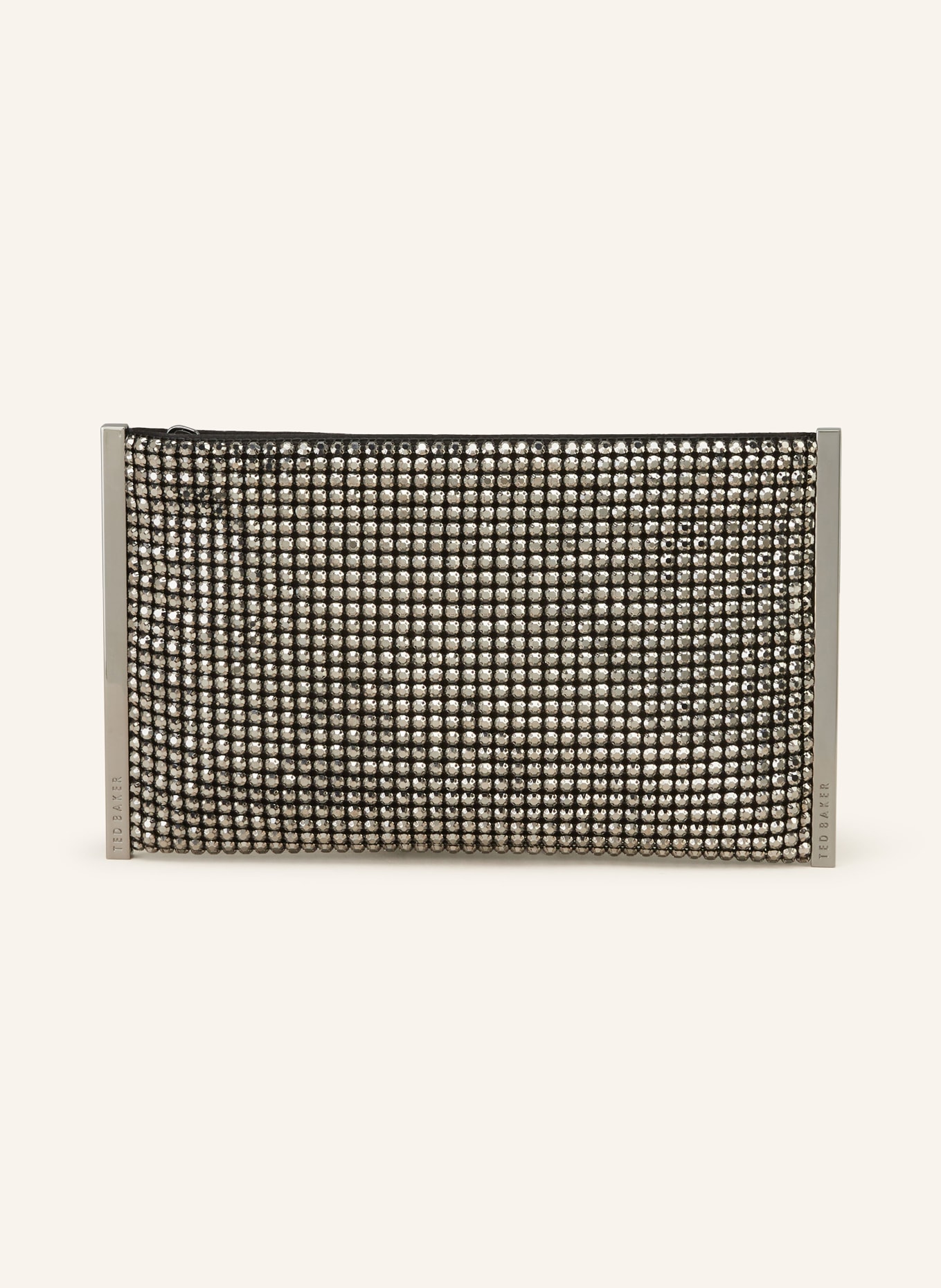 TED BAKER Clutch GLITERS with decorative gems, Color: GRAY (Image 1)