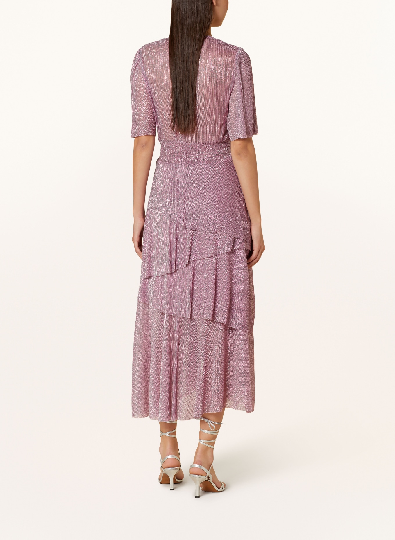 maje Kleid mit Glitzergarn, Farbe: LILA (Bild 3)