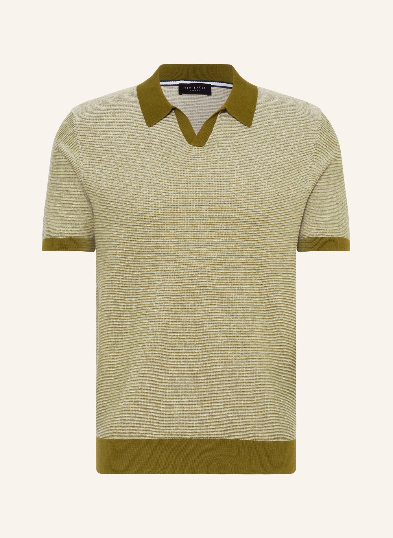 TED BAKER Strick-Poloshirt WULDER, Farbe: OLIV (Bild 1)