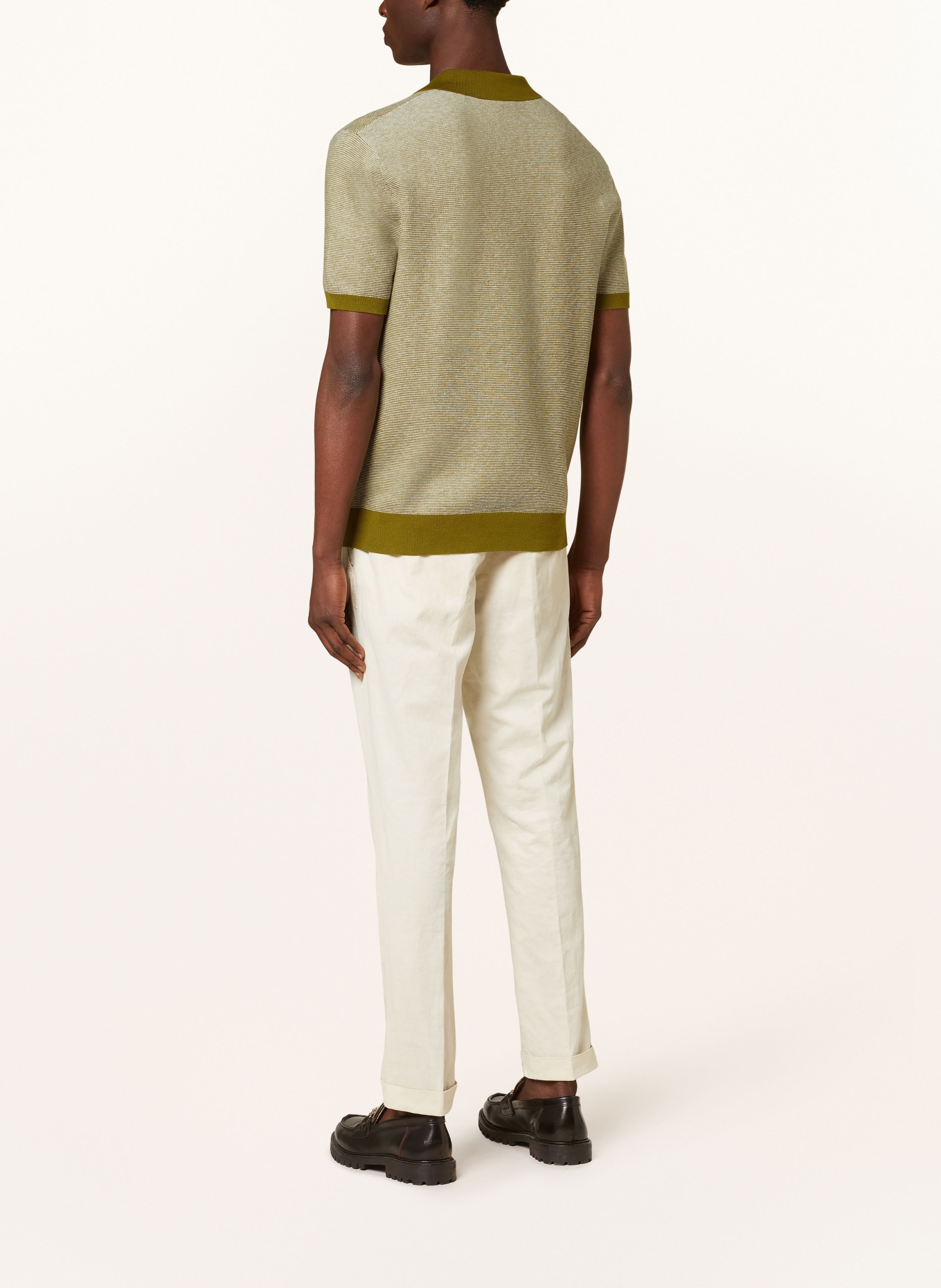 TED BAKER Strick-Poloshirt WULDER, Farbe: OLIV (Bild 3)