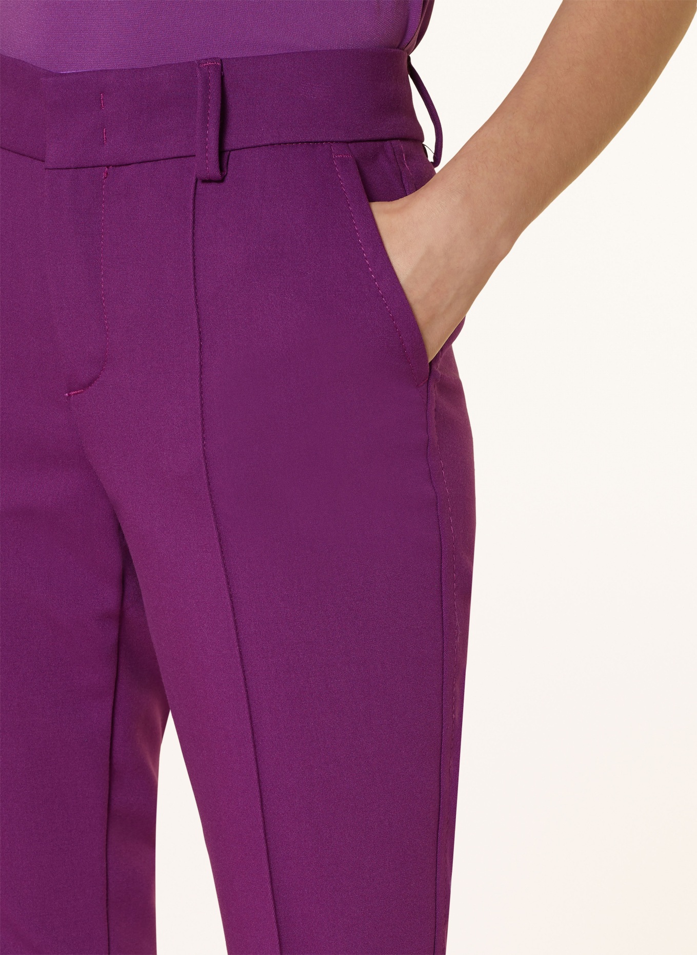 oui 7/8 pants, Color: PURPLE (Image 5)