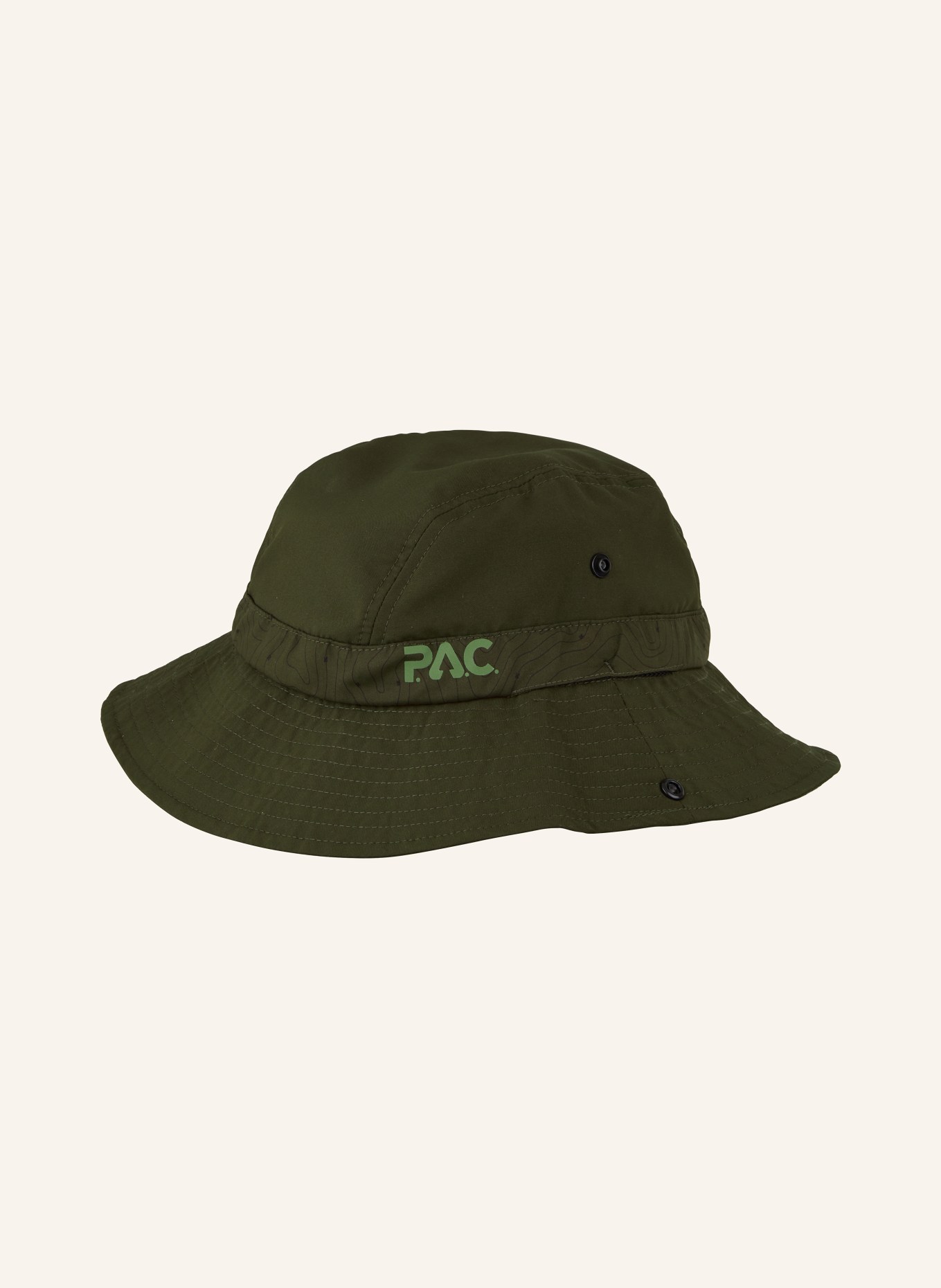 P.A.C. Bucket hat CLYDE, Color: OLIVE (Image 2)