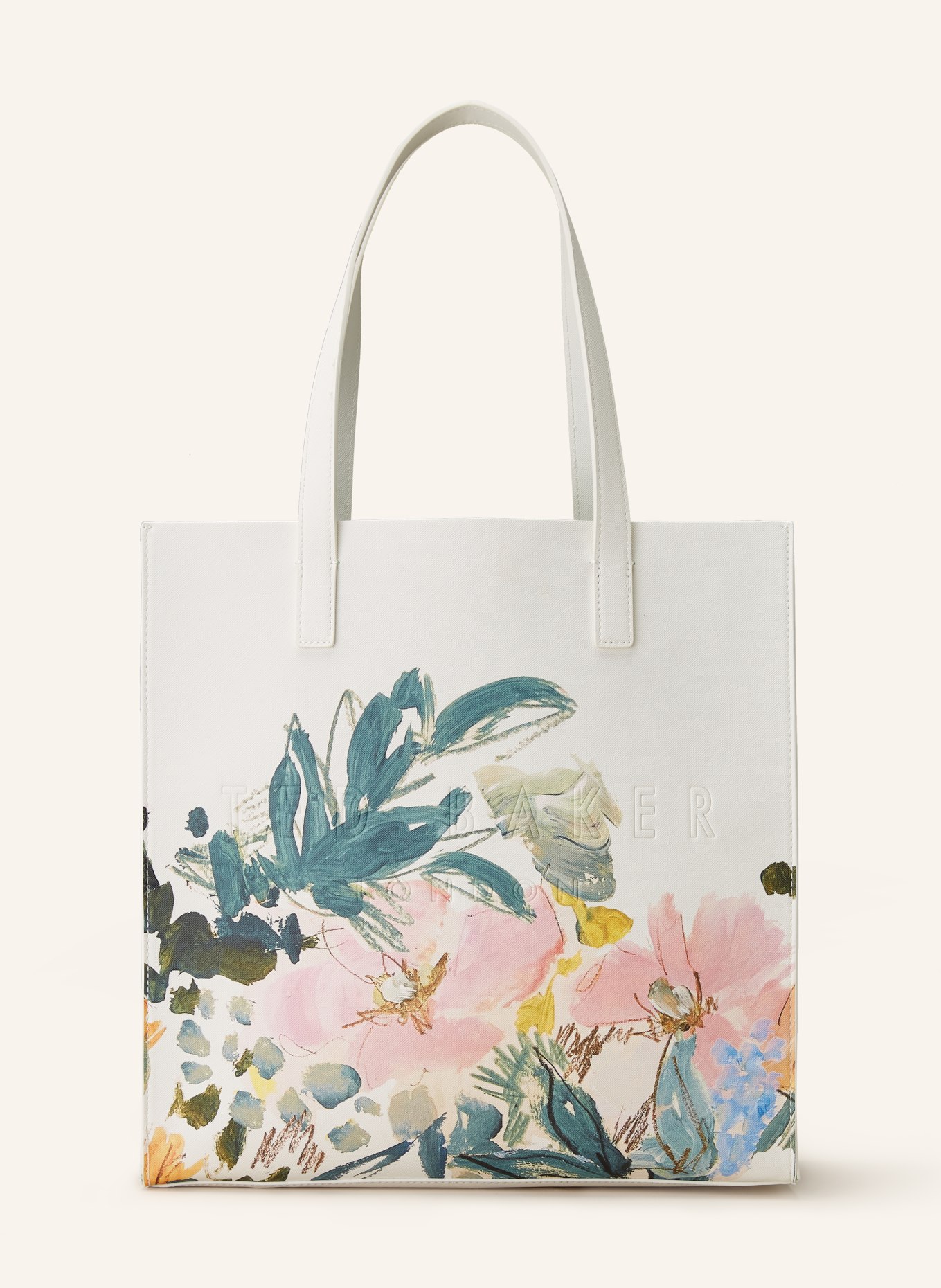 TED BAKER Shopper MEAICON LARGE, Color: WHITE/ TEAL/ PINK (Image 1)