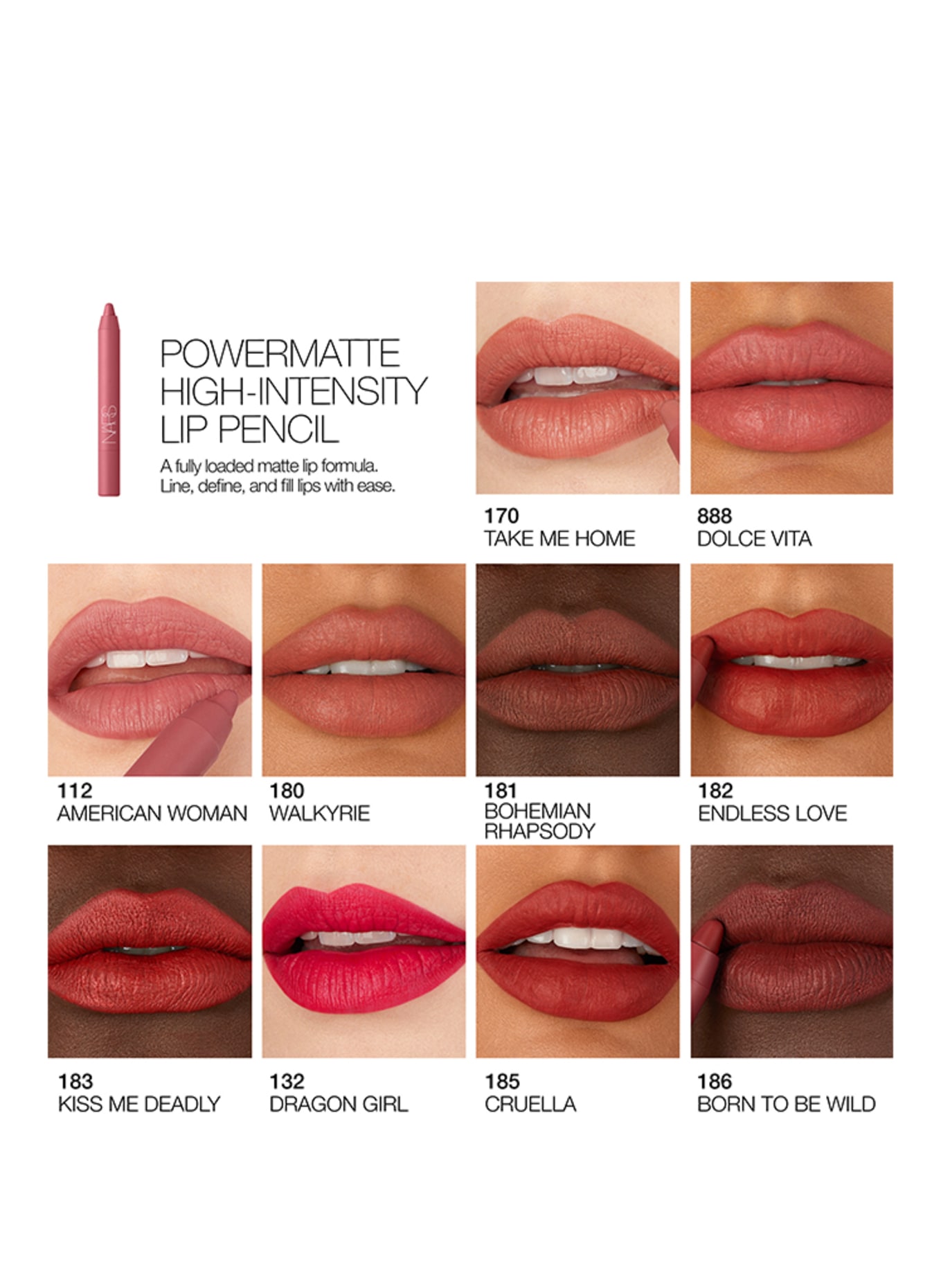 NARS POWERMATTE HIGH-INTENSITY LIP PENCIL: WALKYRIE