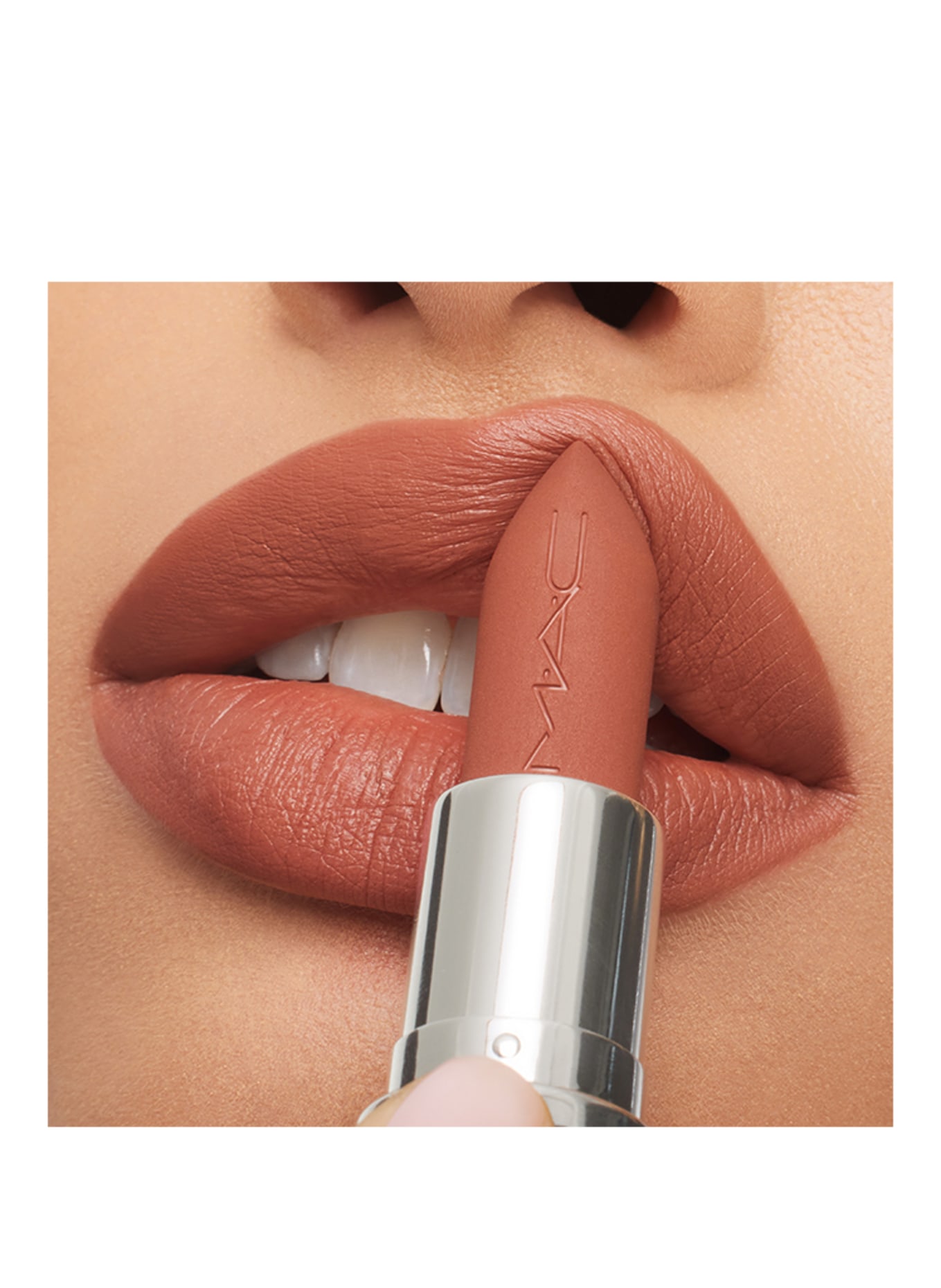 M.A.C MACXIMAL MATTE LIPSTICK: WARM TEDDY