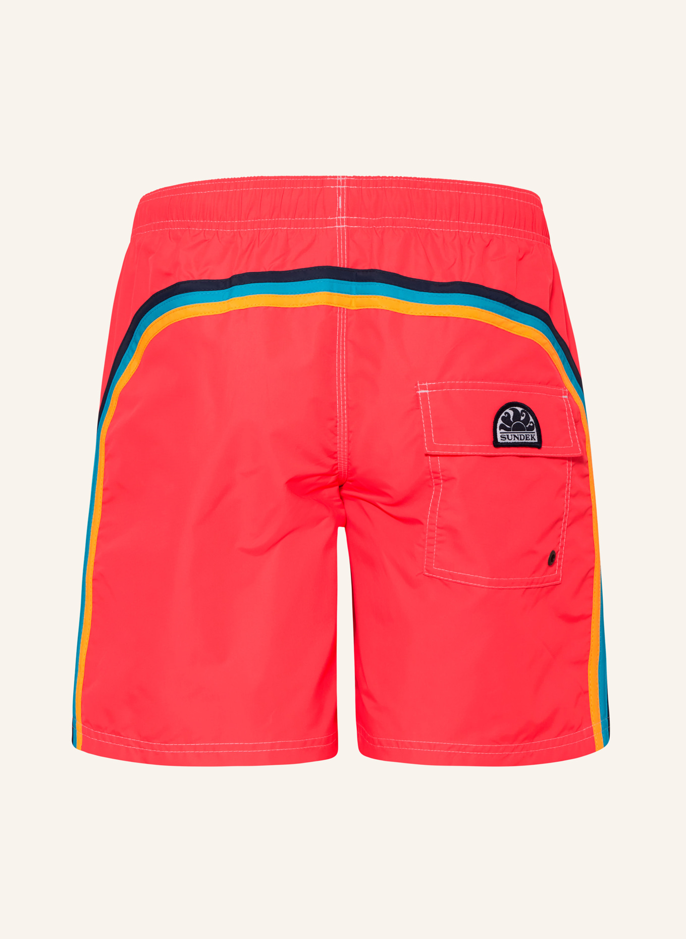 SUNDEK Swim shorts RAINBOW , Color: NEON PINK (Image 2)