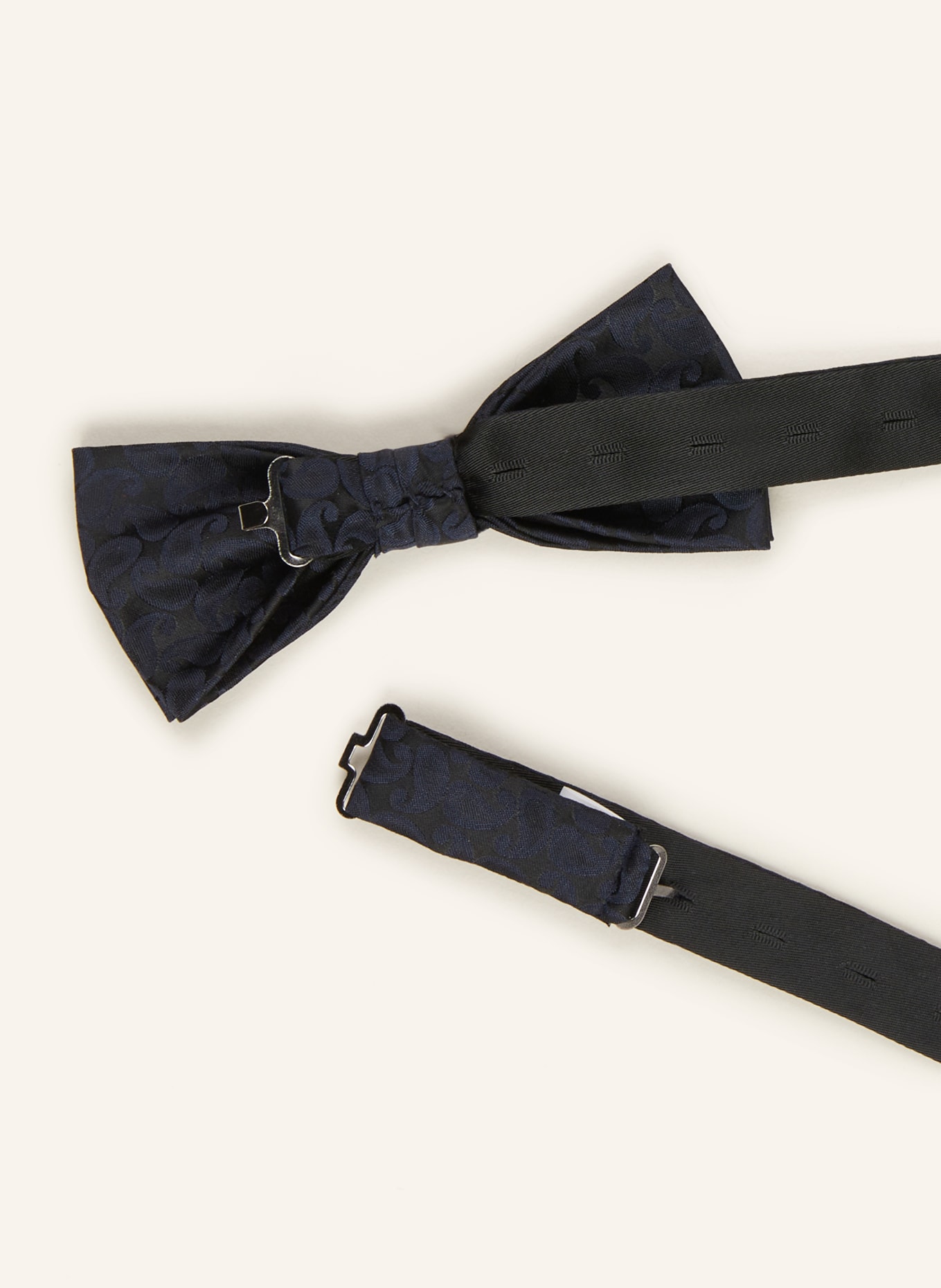 PAUL Set: Suspenders, bow tie and pocket square, Color: NAVY (Image 3)