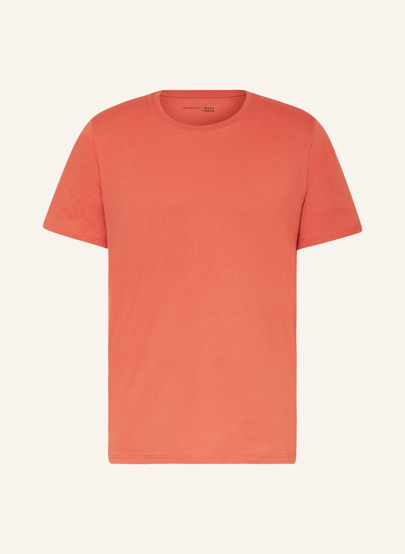 SCHIESSER Pajama shirt MIX+RELAX, Color: ORANGE (Image 1)