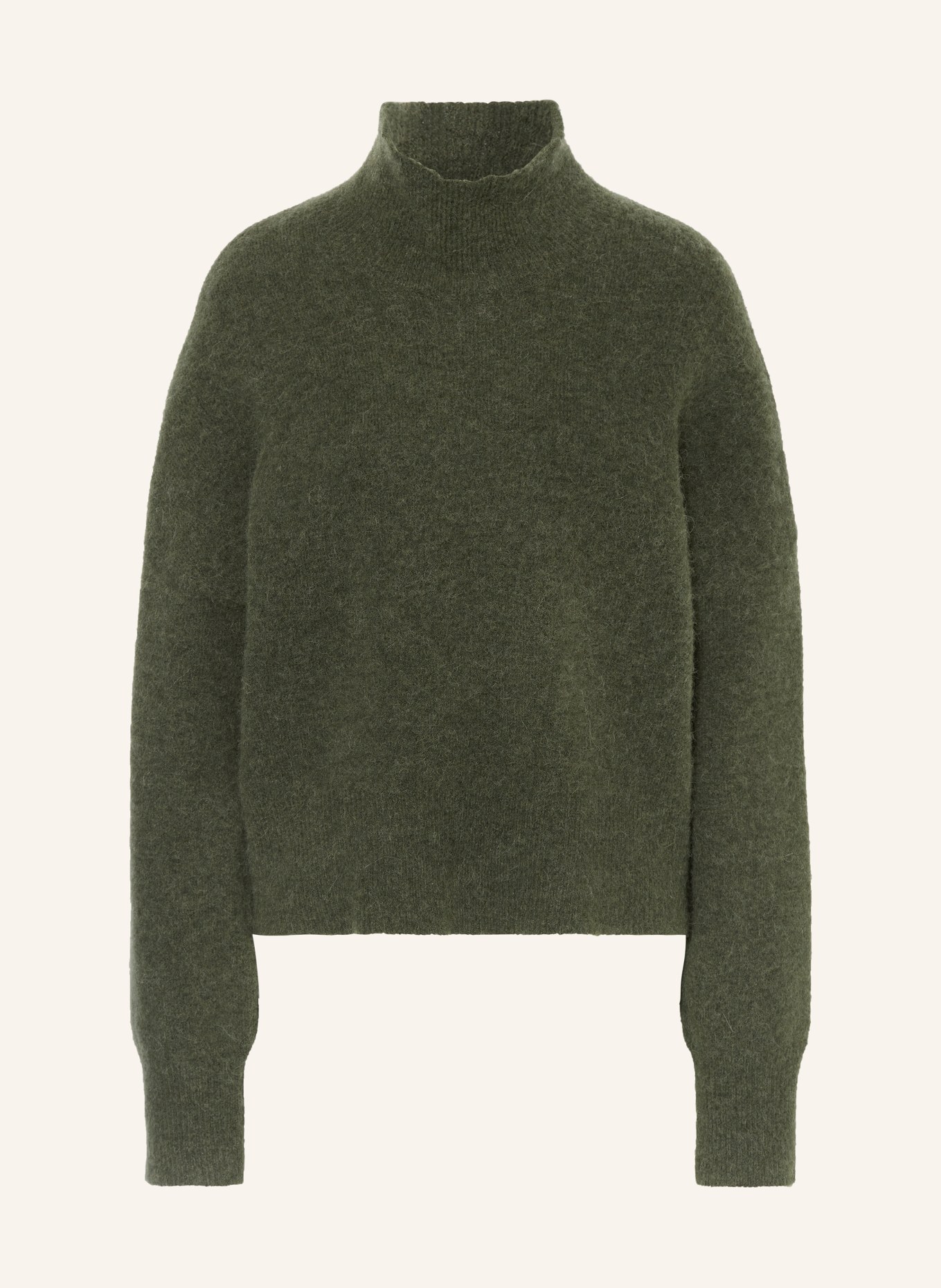 SAMSØE SAMSØE Turtleneck sweater NOLA with alpaca, Color: GREEN (Image 1)