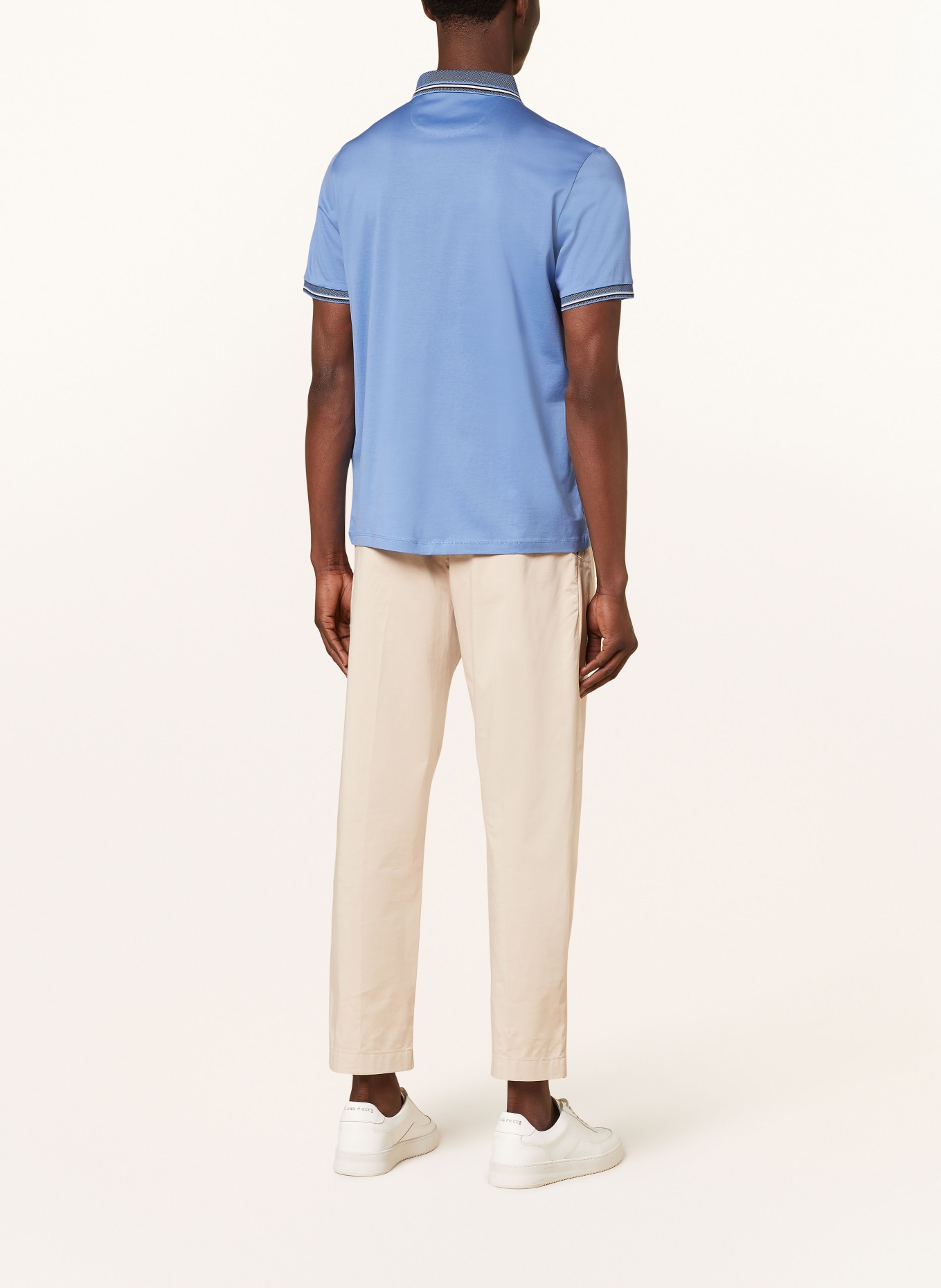 RAGMAN Jersey-Poloshirt, Farbe: BLAU (Bild 3)