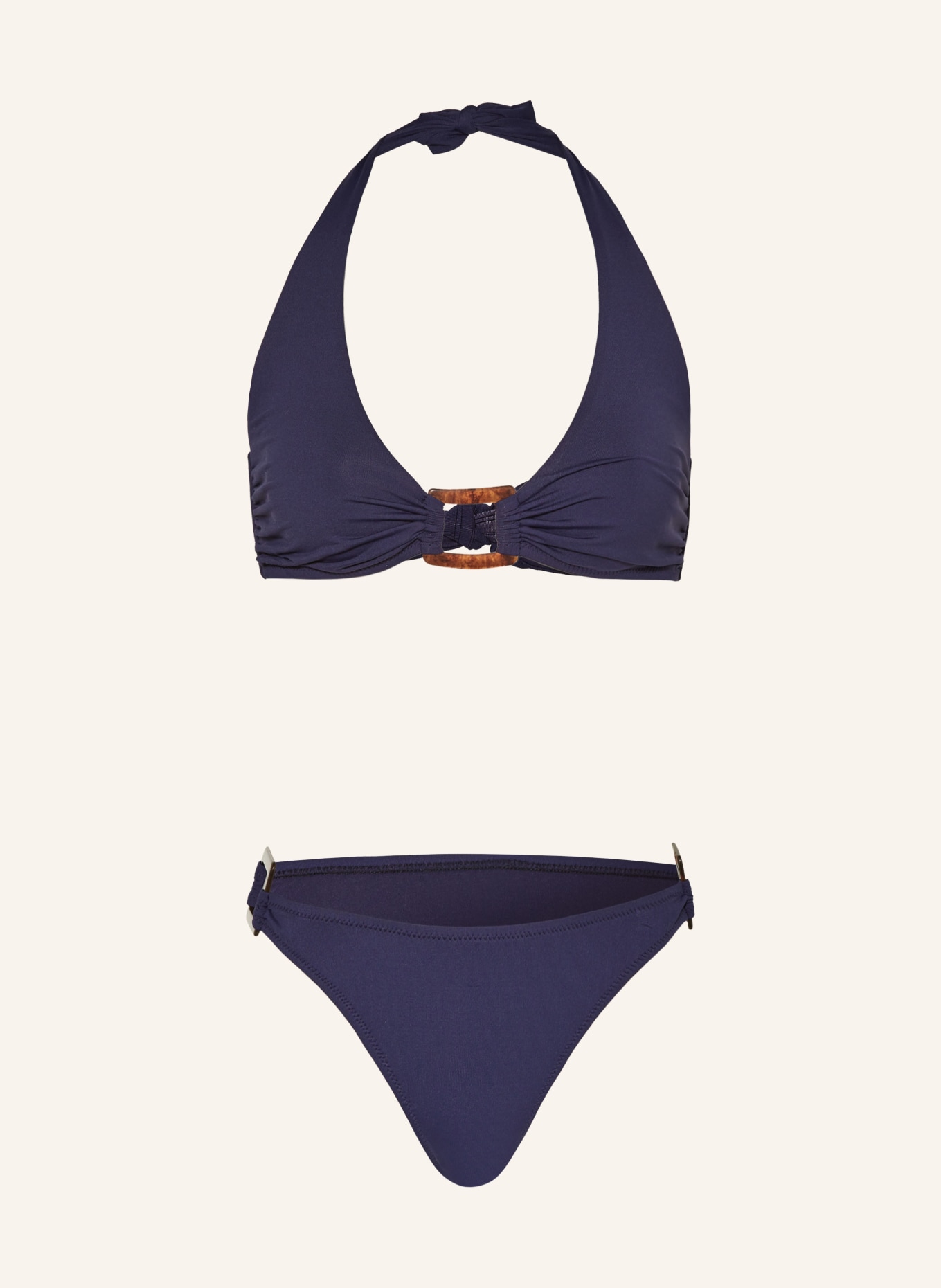 MELISSA ODABASH Halter neck bikini PARIS, Color: DARK BLUE (Image 1)