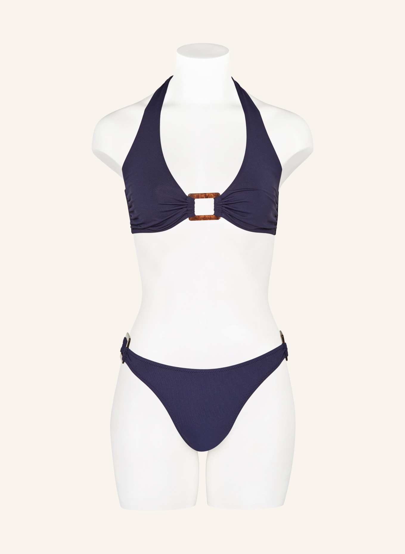 MELISSA ODABASH Halter neck bikini PARIS, Color: DARK BLUE (Image 2)