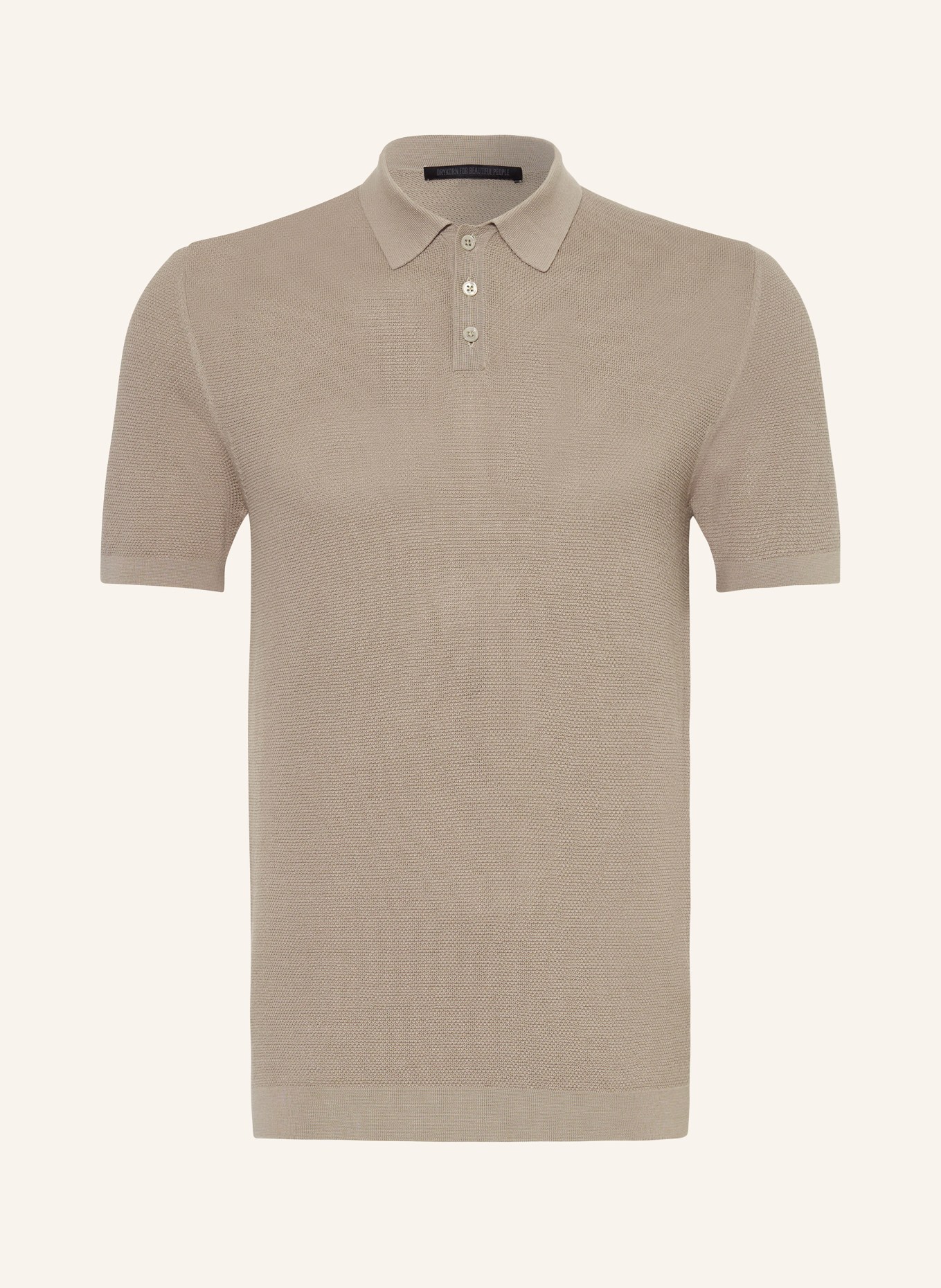 DRYKORN Piqué polo shirt TRITON, Color: 1715 braun (Image 1)
