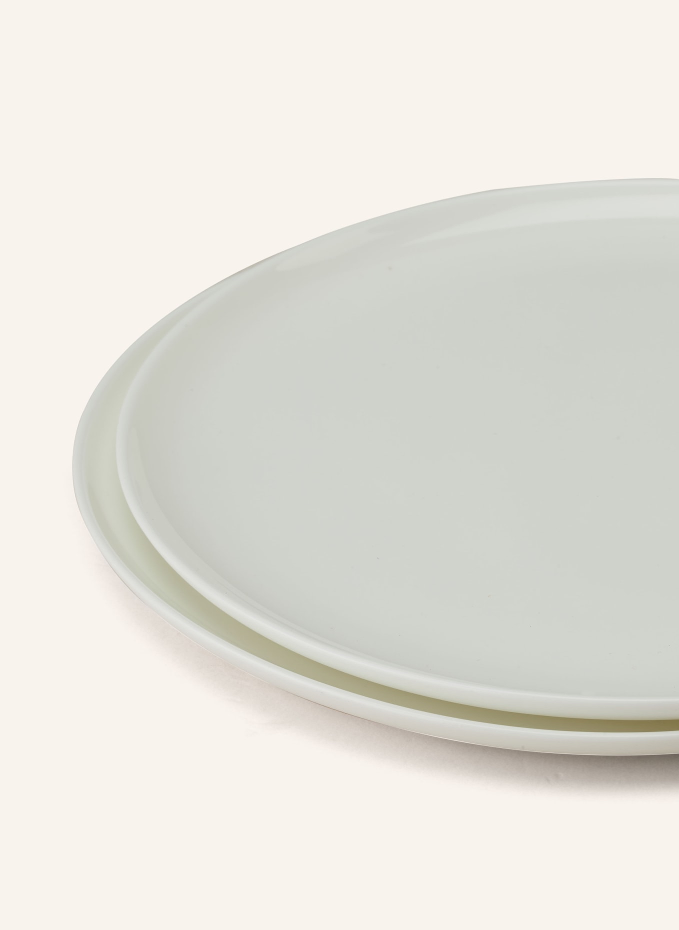 SERAX Set of 4 dinner plates BASE, Color: CREAM (Image 2)