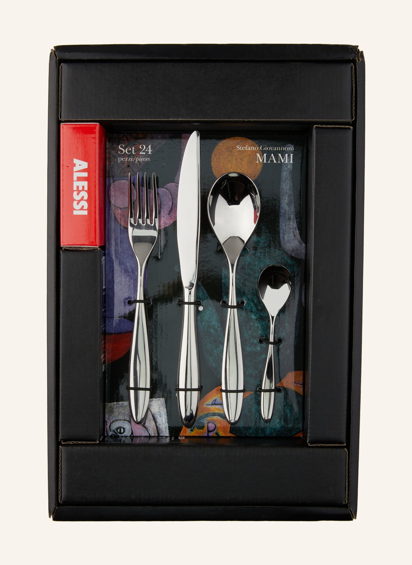ALESSI 24-piece Cutlery set DRY, Color: SILVER (Image 2)