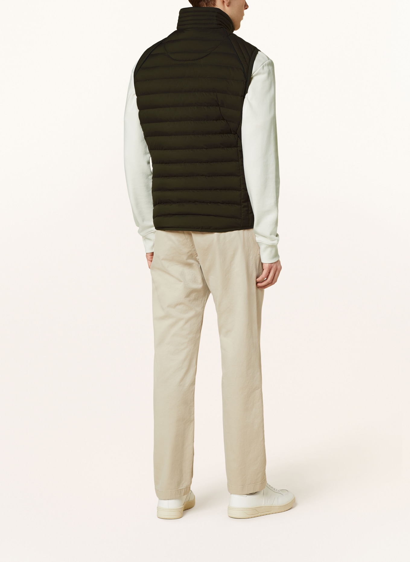 WELLENSTEYN Quilted vest MOL, Color: DARK BROWN (Image 3)