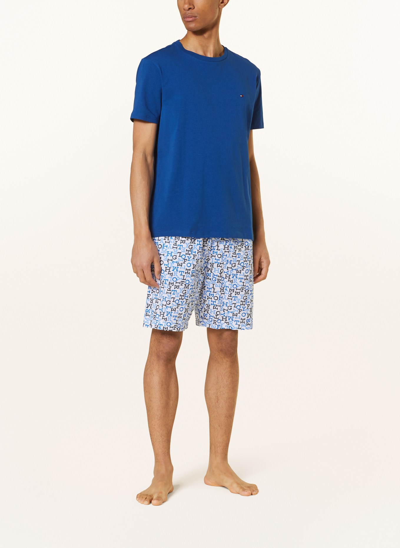TOMMY HILFIGER Shorty pajamas, Color: DARK BLUE/ WHITE/ BLUE (Image 2)