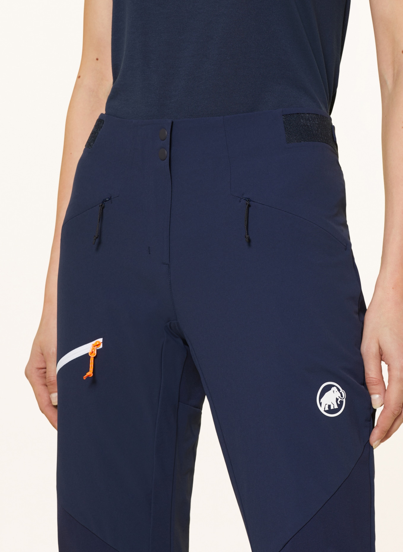 MAMMUT Outdoorové kalhoty COURMAYEUR: TMAVĚ MODRÁ