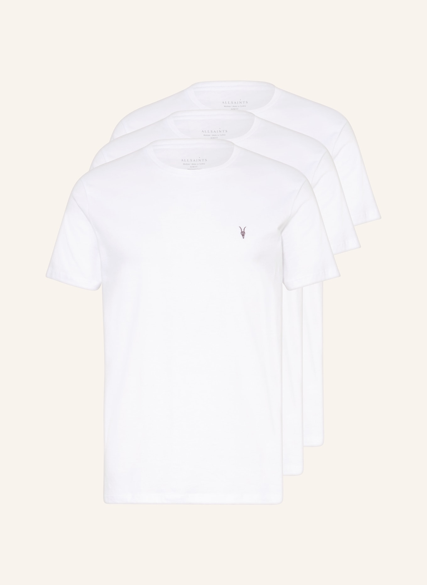 ALLSAINTS 3-pack T-shirts TONIC, Color: WHITE (Image 1)