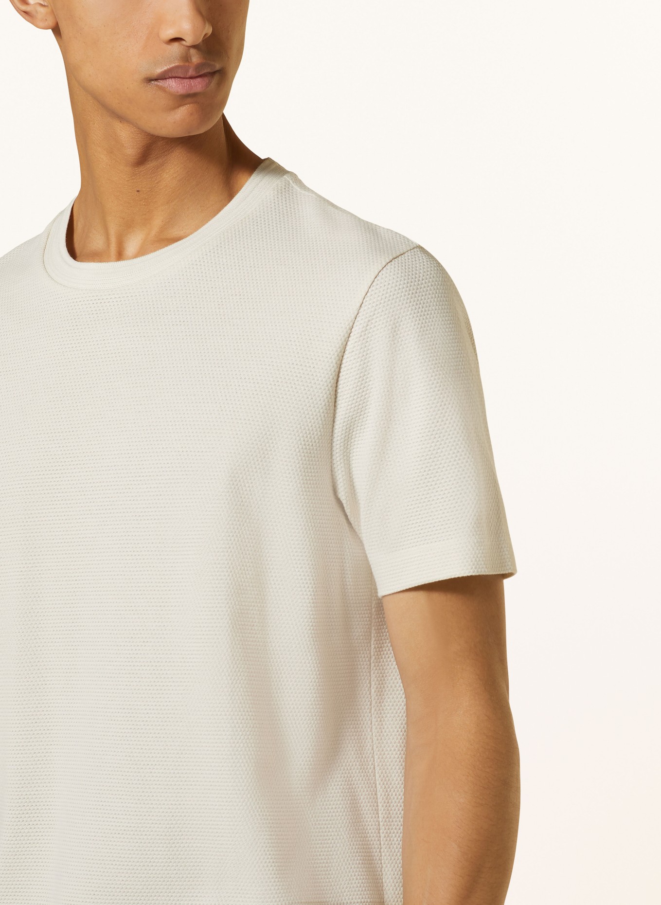 BOSS T-shirt TIBURT , Kolor: KREMOWY (Obrazek 4)