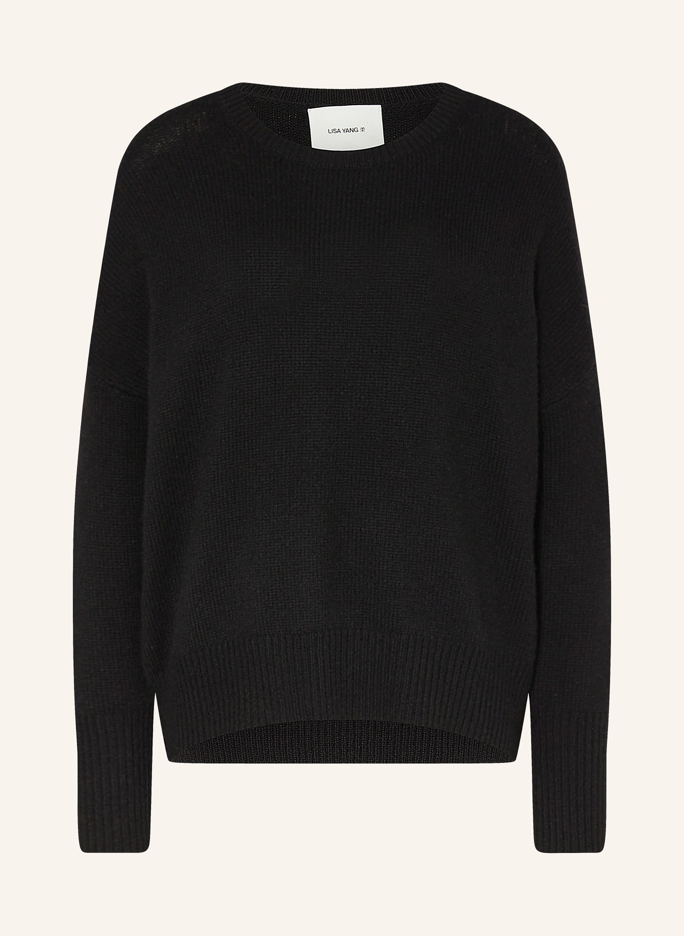 LISA YANG Cashmere sweater MILA , Color: BLACK (Image 1)