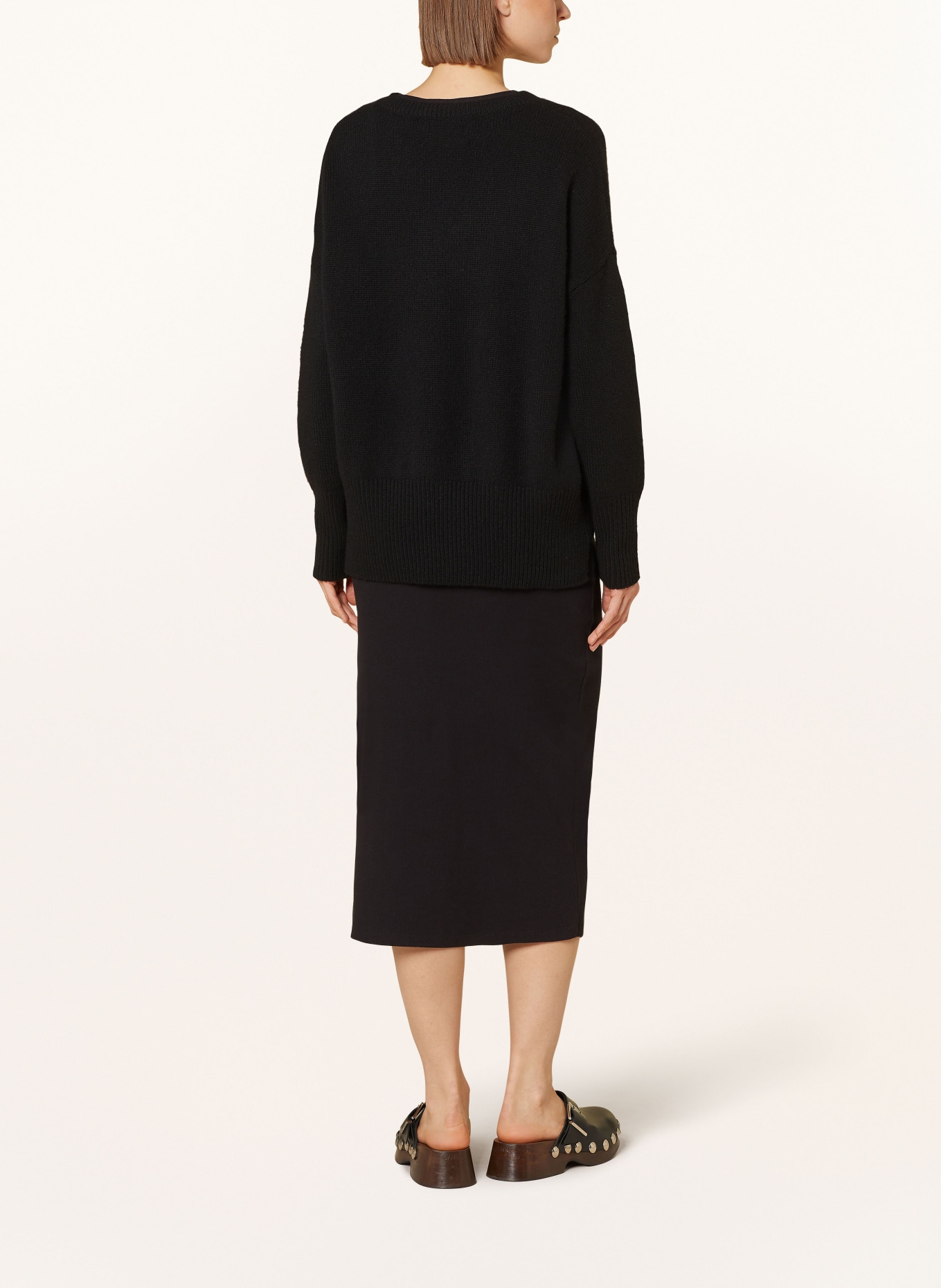 LISA YANG Cashmere sweater MILA , Color: BLACK (Image 3)