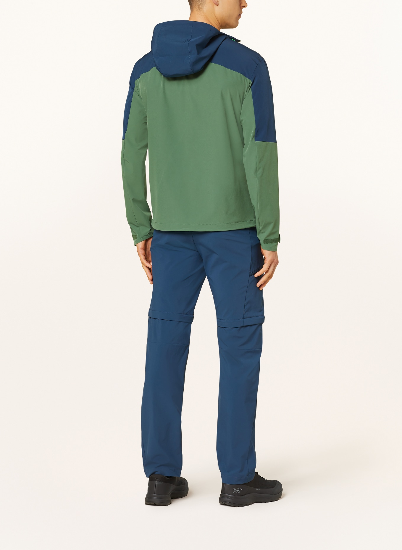 VAUDE Outdoor jacket ELOPE, Color: GREEN/ DARK BLUE (Image 3)