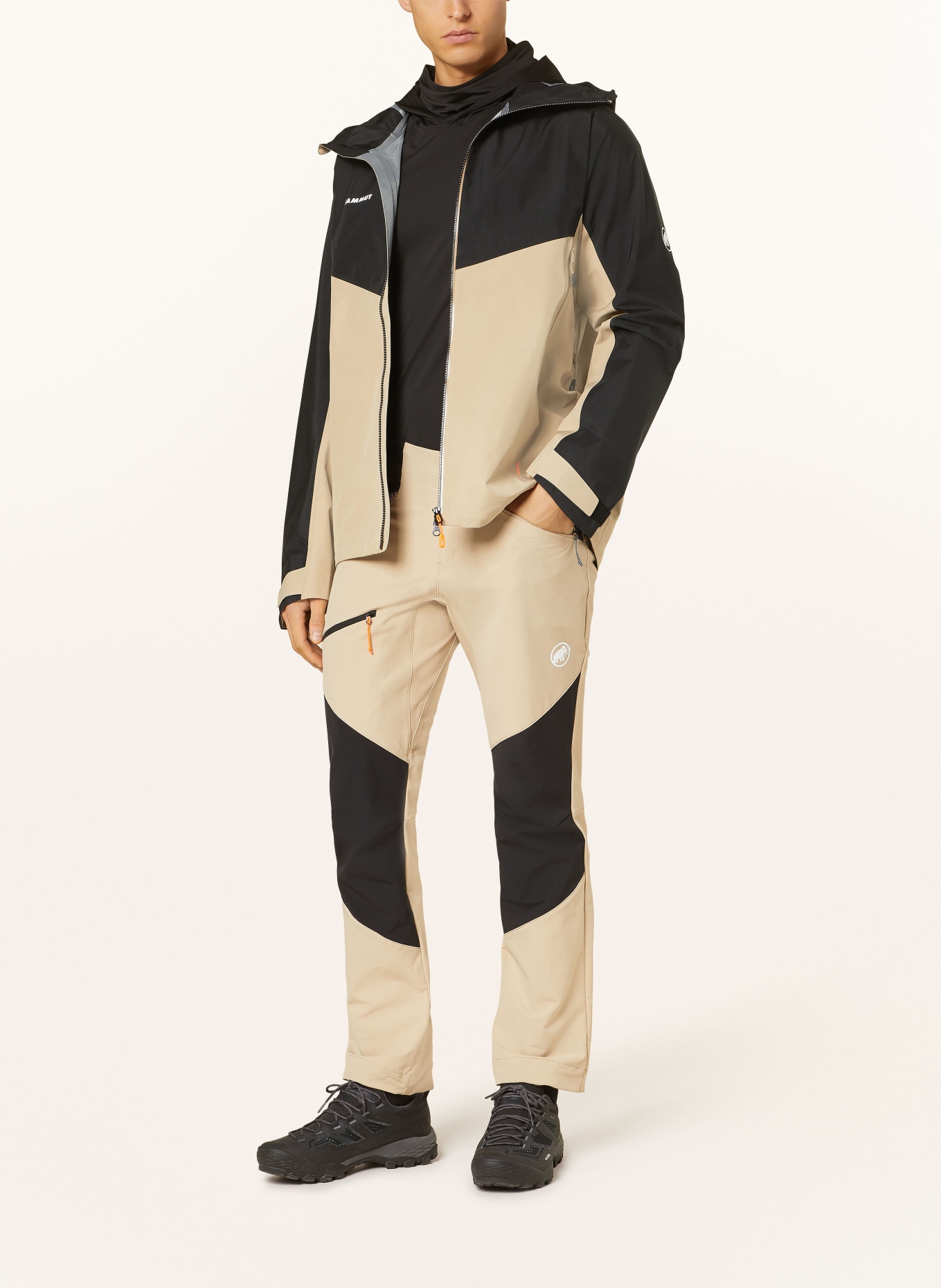 MAMMUT Outdoor pants TAISS, Color: BEIGE/ BLACK (Image 2)