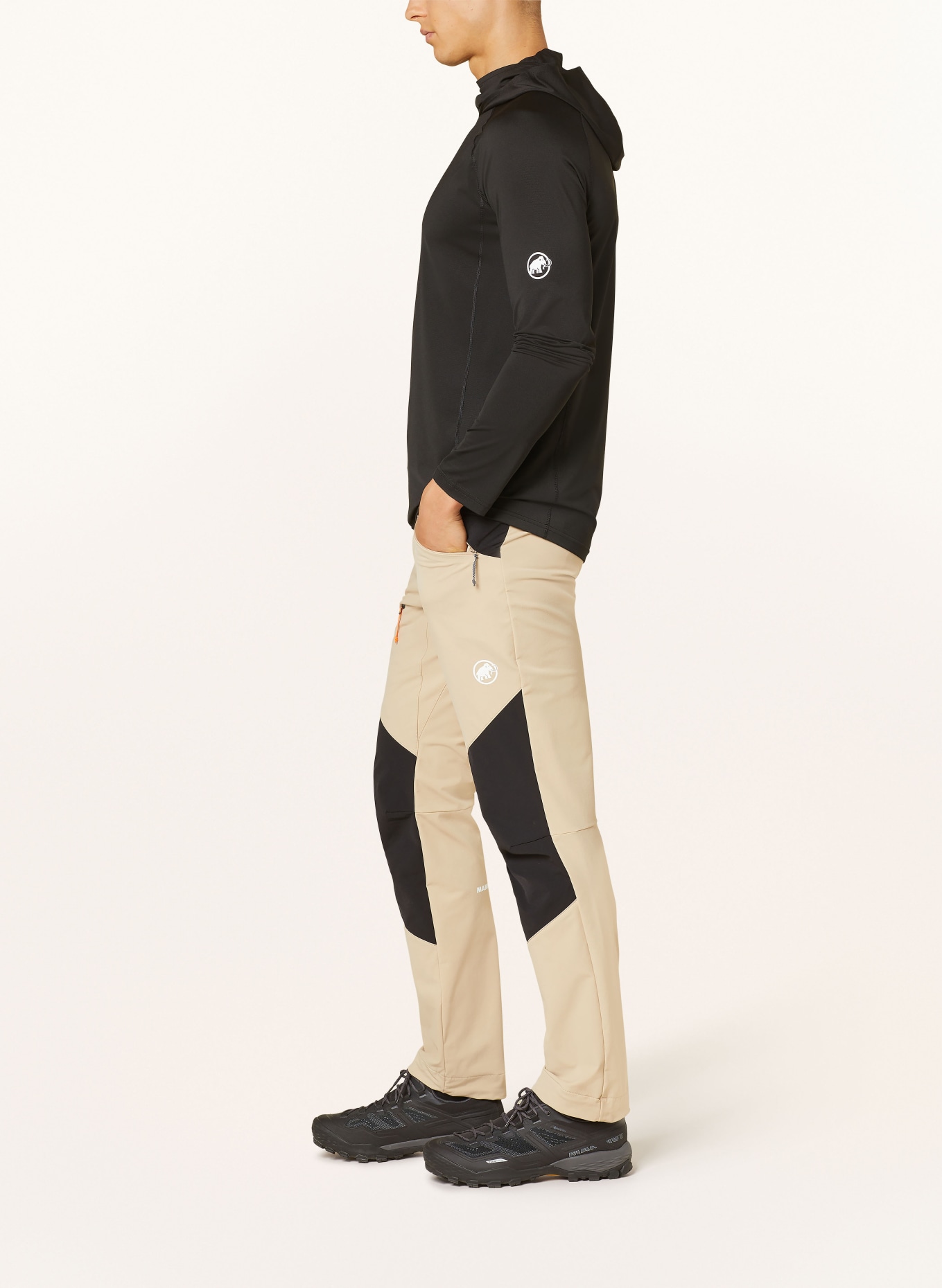 MAMMUT Outdoor pants TAISS, Color: BEIGE/ BLACK (Image 3)