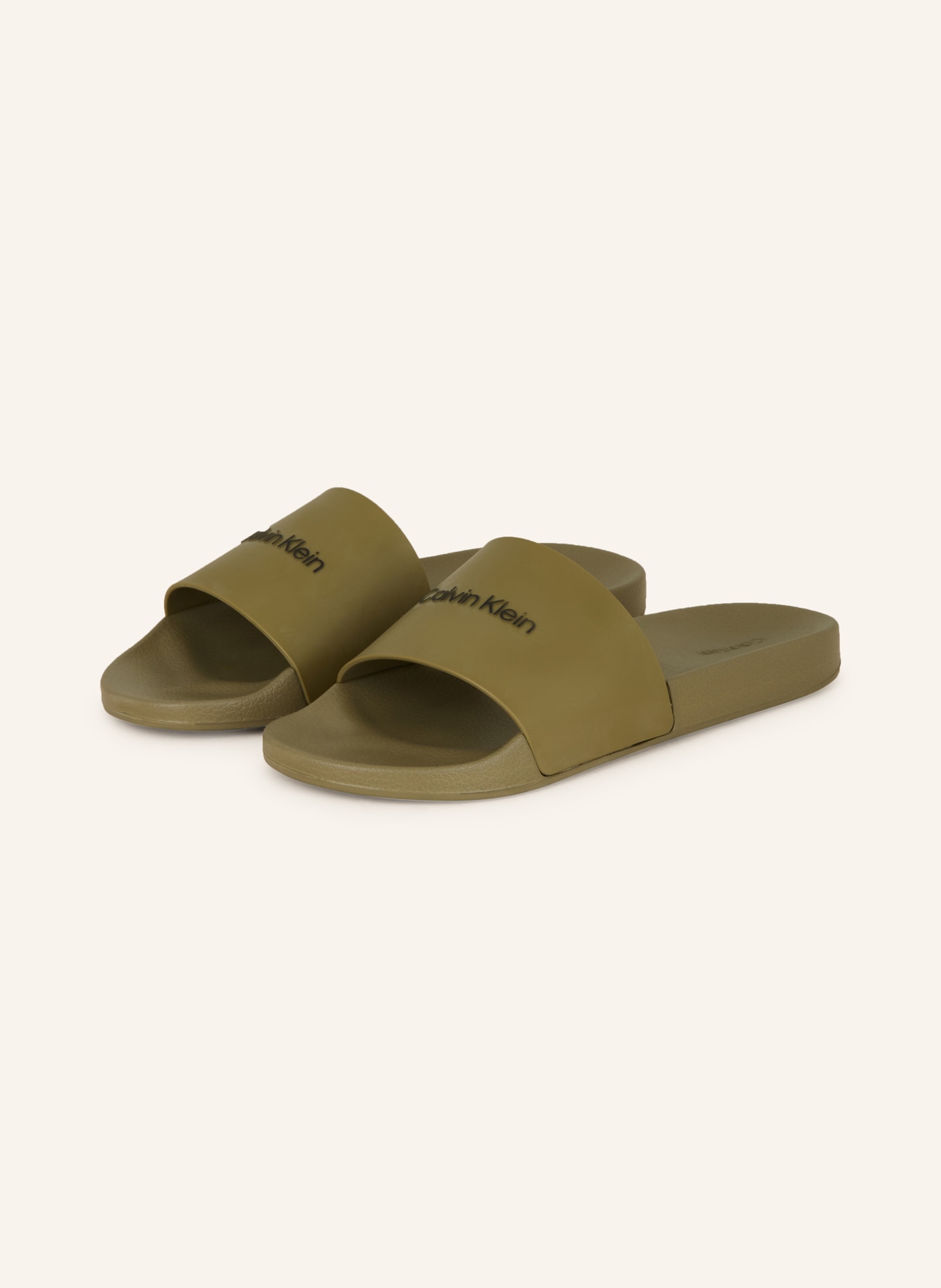 Calvin Klein Slides, Color: KHAKI (Image 1)