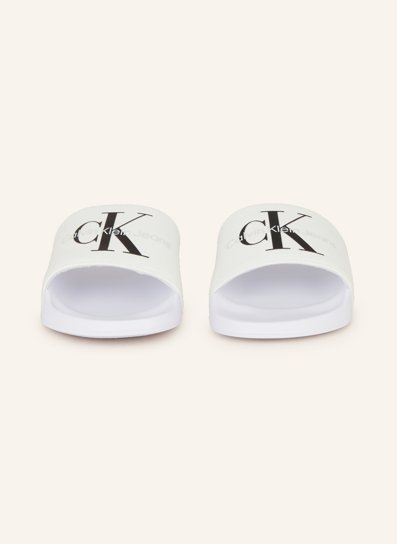 Calvin Klein Slides, Color: WHITE/ BLACK (Image 3)