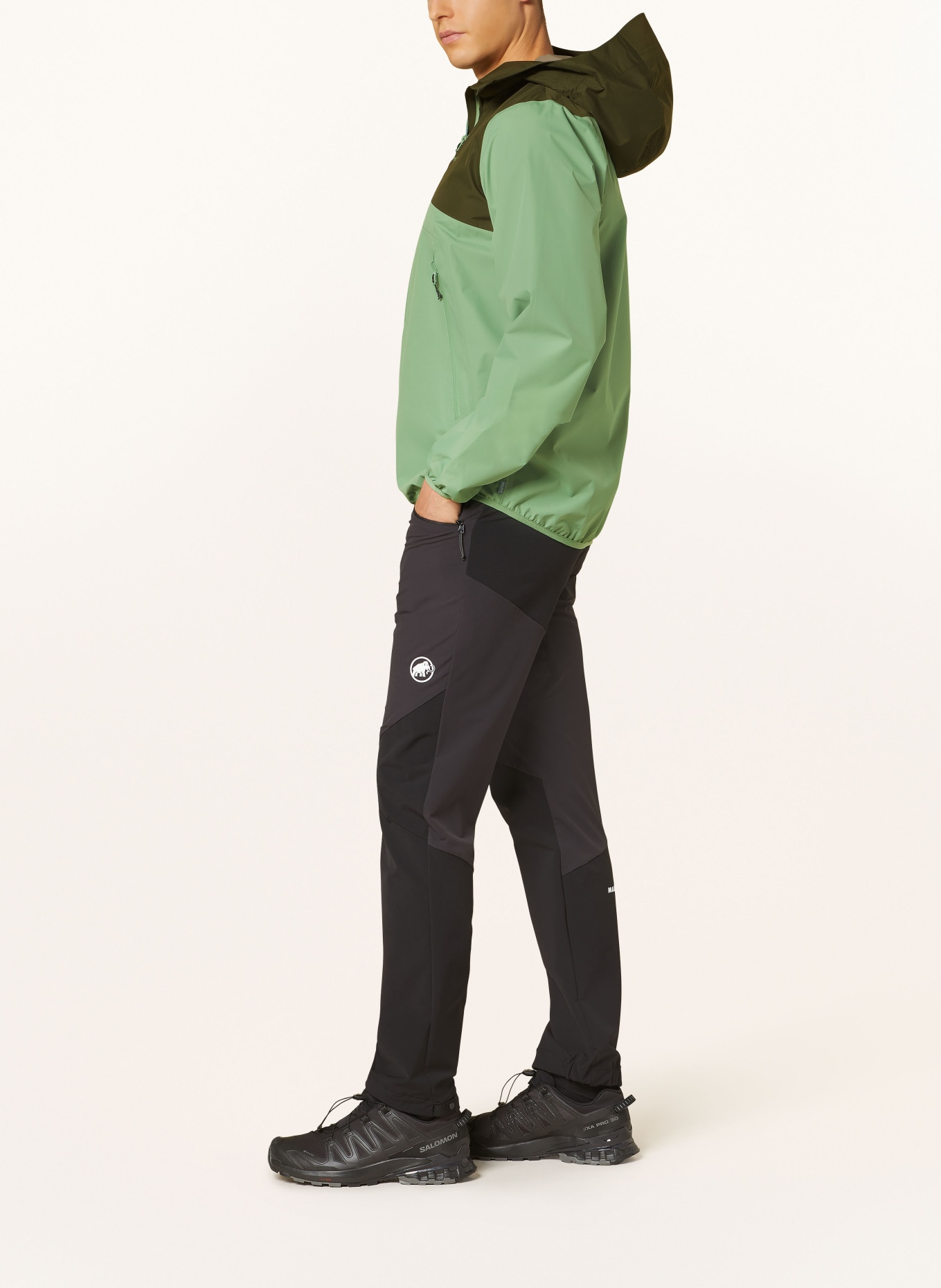 me°ru' Outdoor jacket GAMBELL, Color: LIGHT GREEN/ GREEN (Image 4)