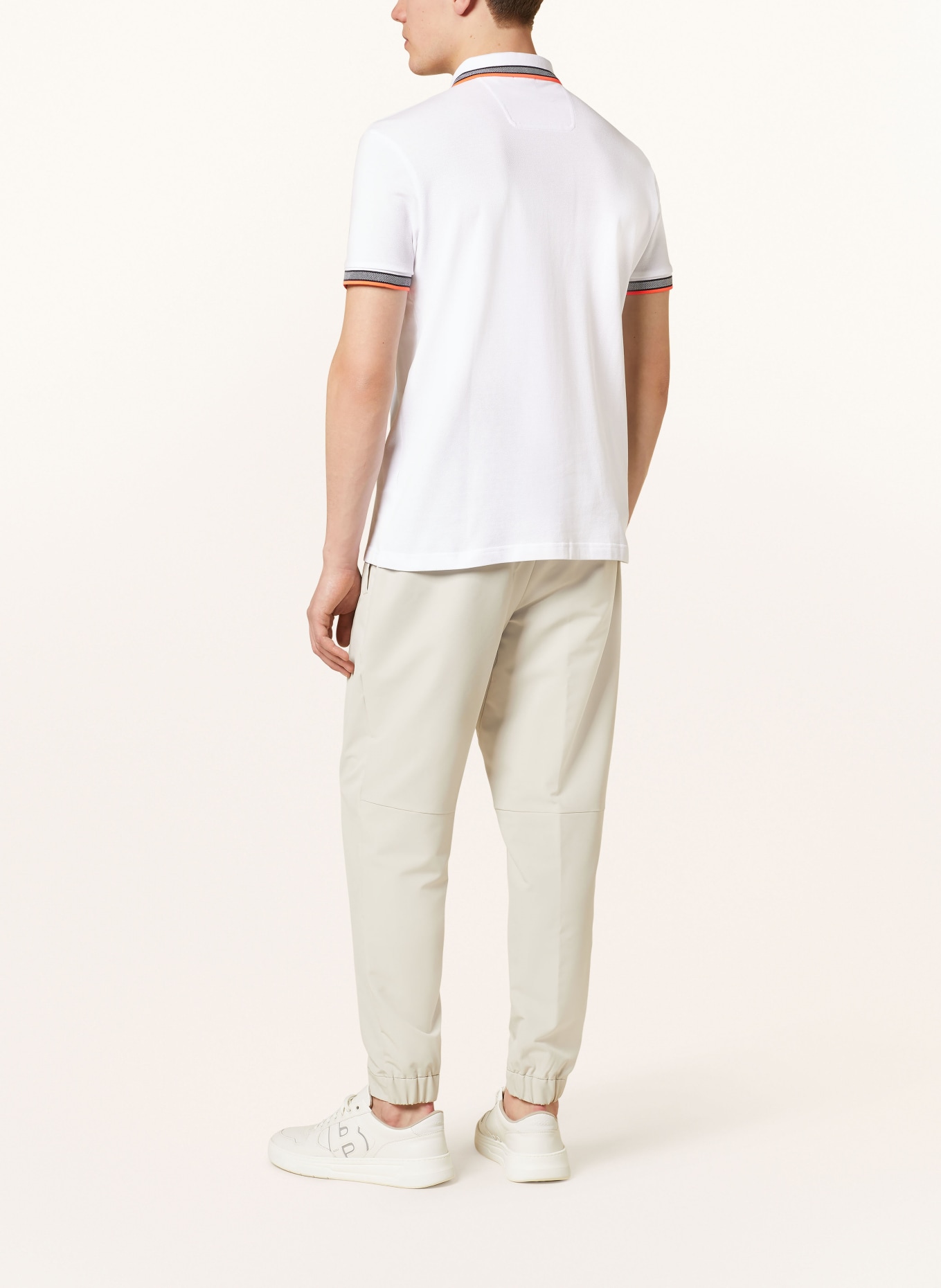 BOSS Piqué-Poloshirt PADDY CURVED Regular Fit, Farbe: WEISS (Bild 3)