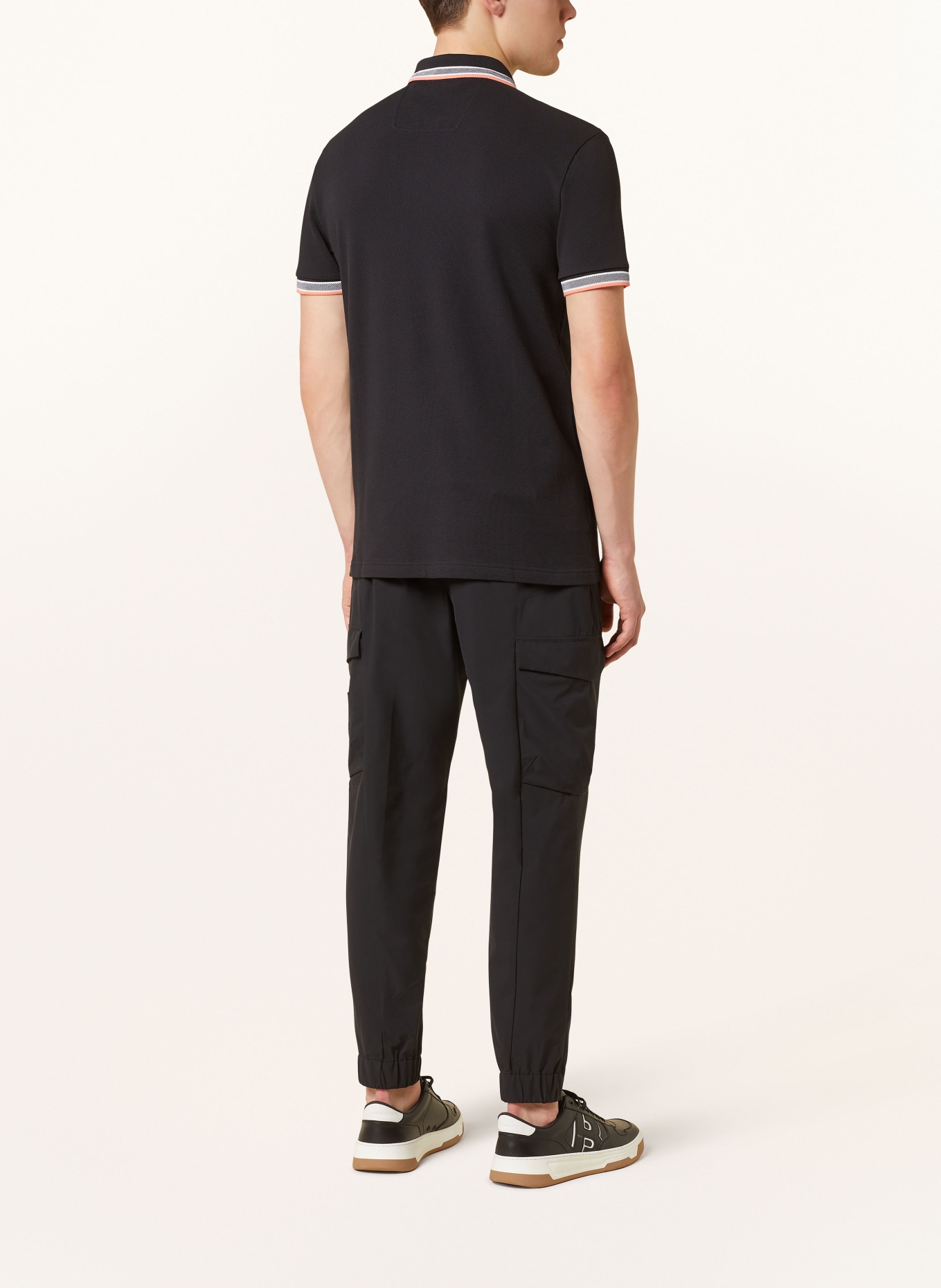 BOSS Piqué-Poloshirt PADDY CURVED Regular Fit, Farbe: SCHWARZ (Bild 3)
