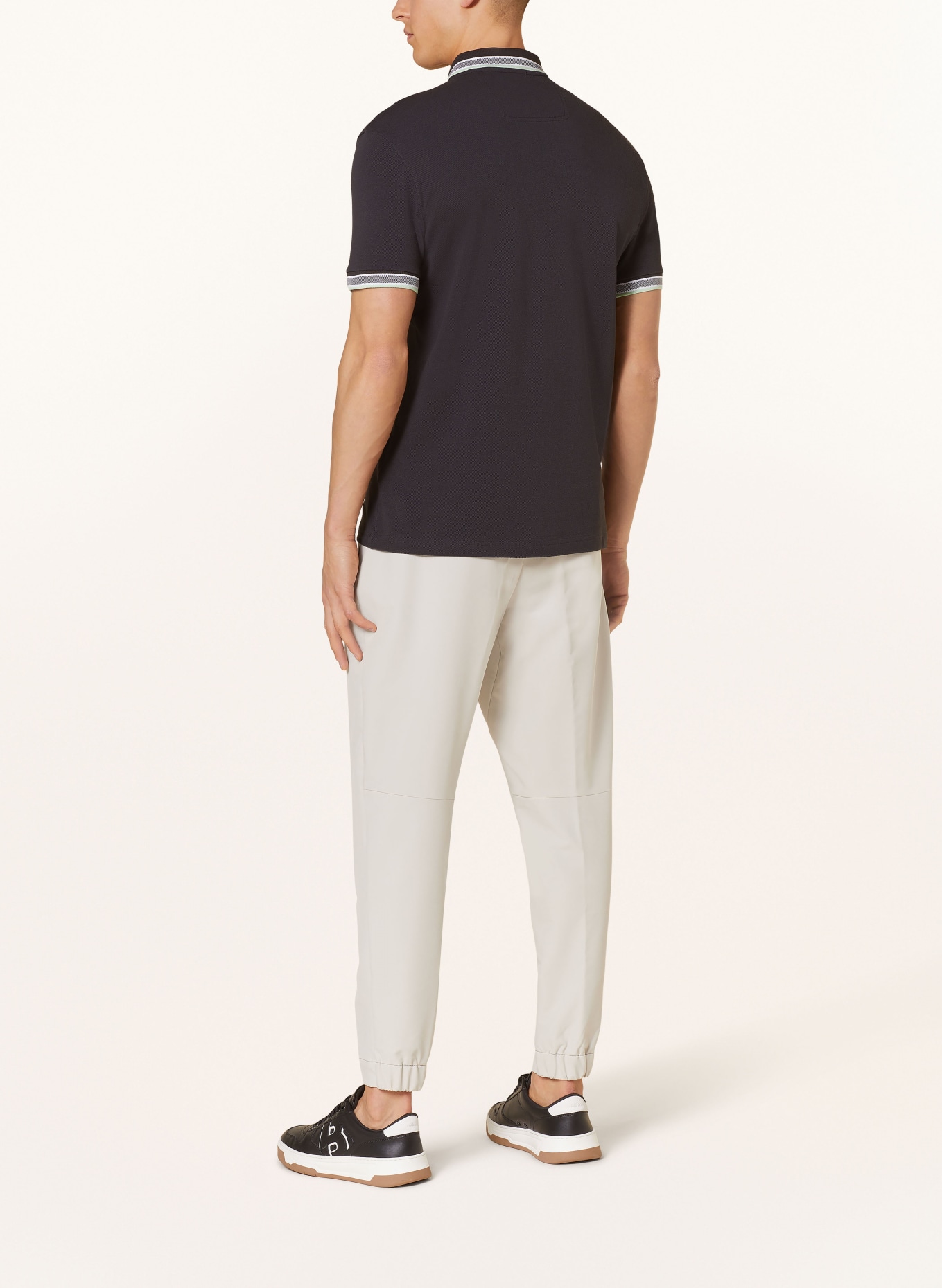 BOSS Piqué-Poloshirt PADDY CURVED Regular Fit, Farbe: DUNKELGRAU (Bild 3)
