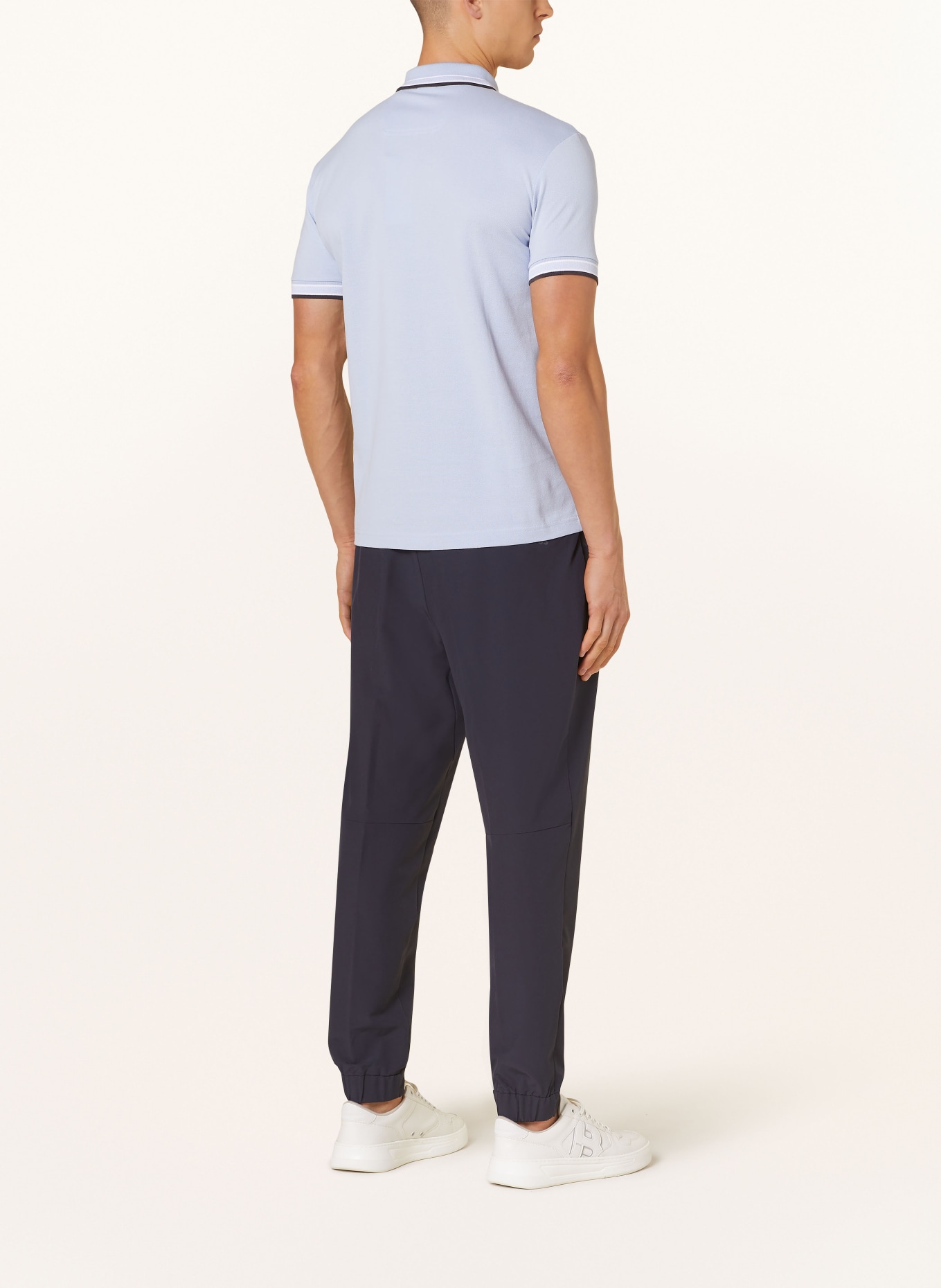 BOSS Piqué-Poloshirt PADDY CURVED Regular Fit, Farbe: HELLBLAU (Bild 3)